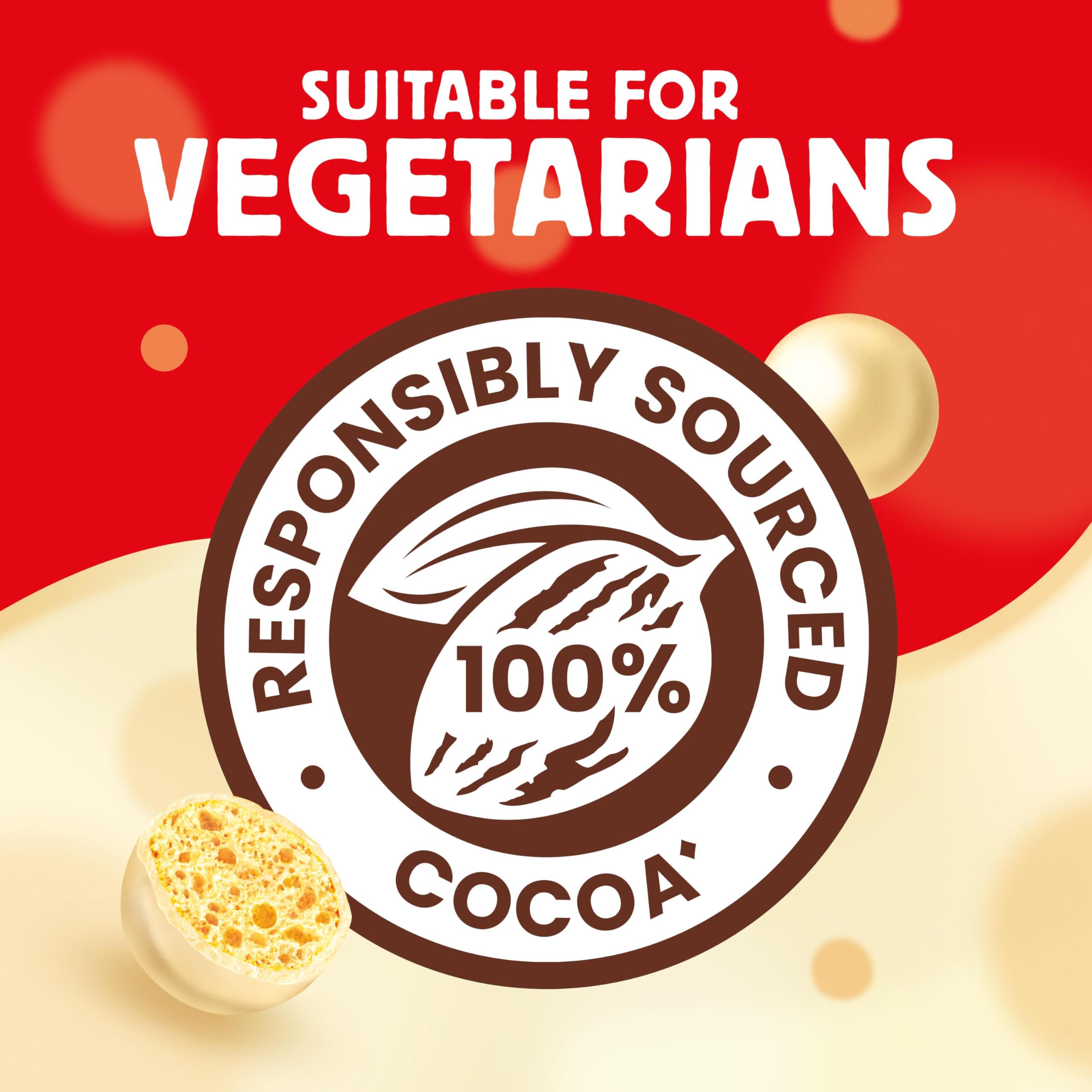 Maltesers White Chocolate & Honeycomb Treats, 25x30g Bags 4