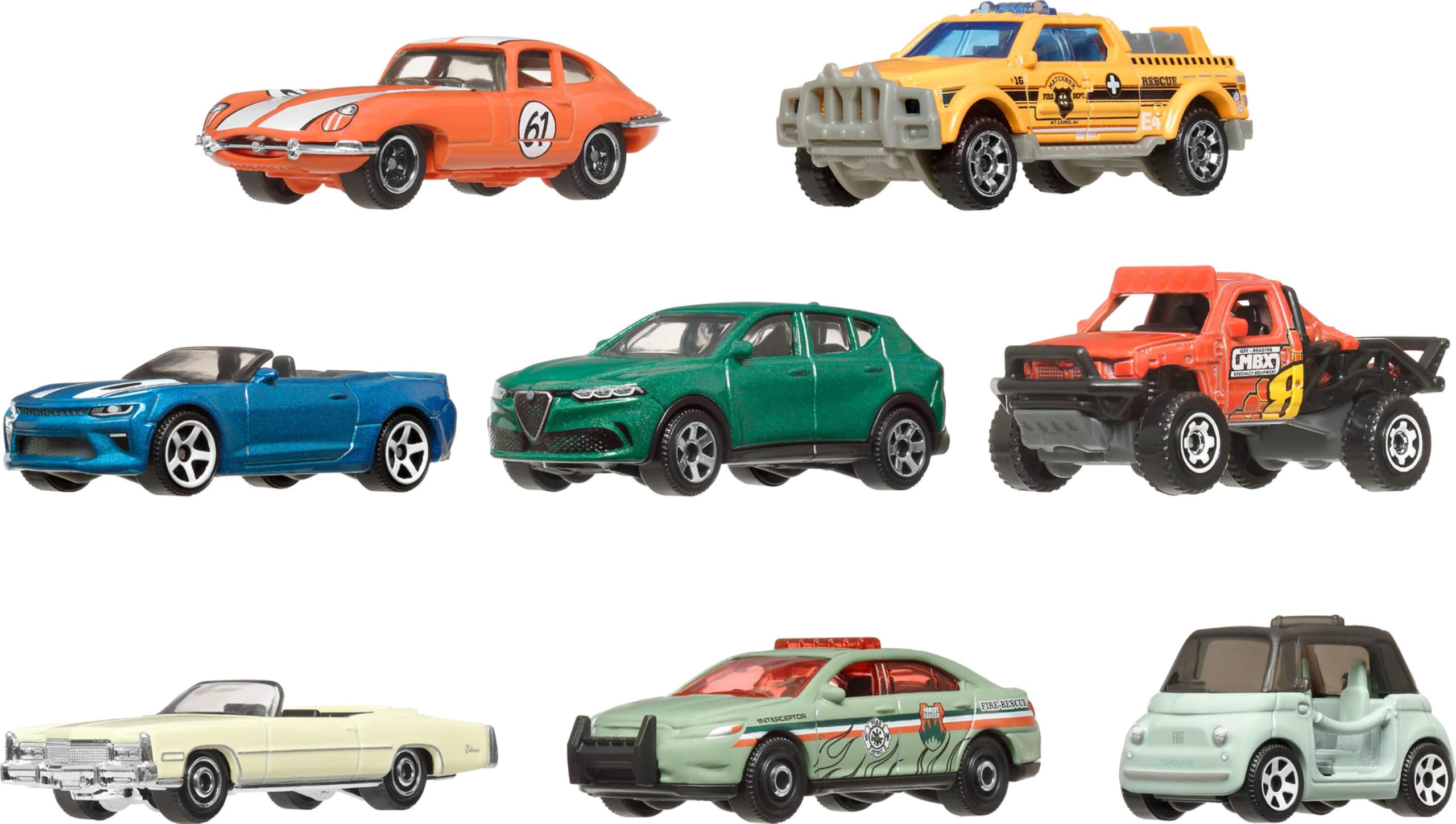 Matchbox 1:64 Scale Die-Cast Toy Cars & Trucks - Themed Multipack Set of 8 for Kids and Collectors 2