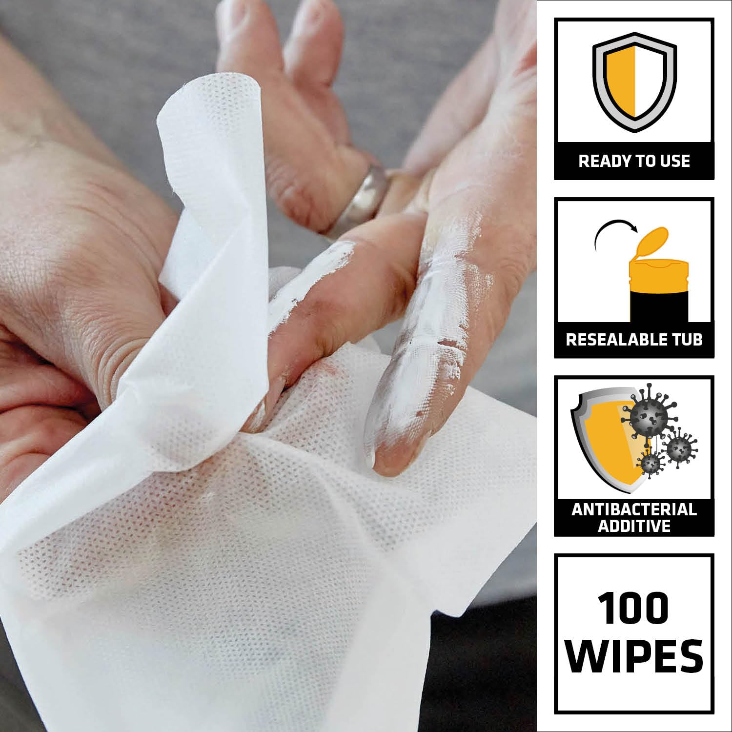 Everbuild - Wonder Wipes Multi-Use Cleaning Wipes, 100 Wipes, Red 7