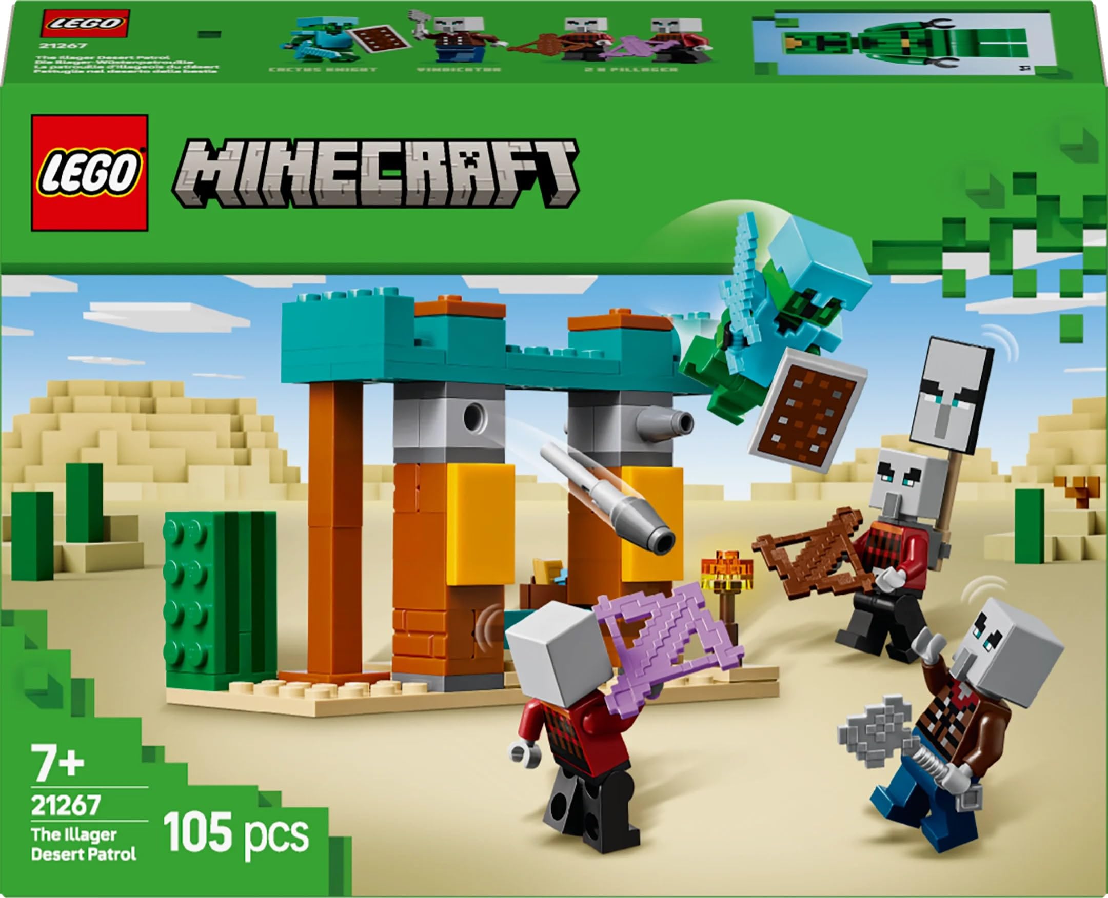 LEGO Minecraft The Illager Desert Patrol Set - Building Toy with Action Figures 9