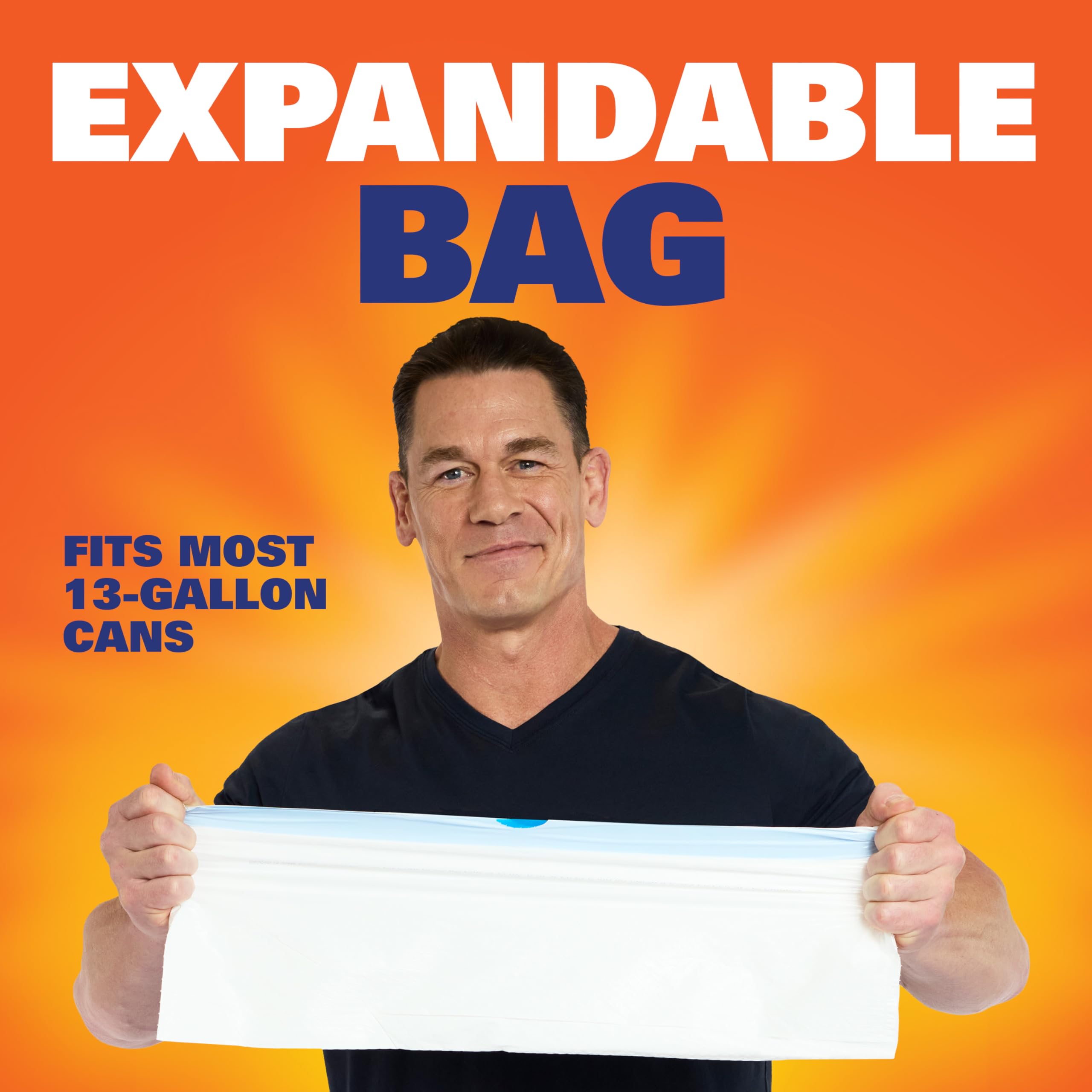 Hefty Ultra Strong Trash Bags Clean Burst Scent 13 Gallon Tall Kitchen Drawstring 80 Count 3