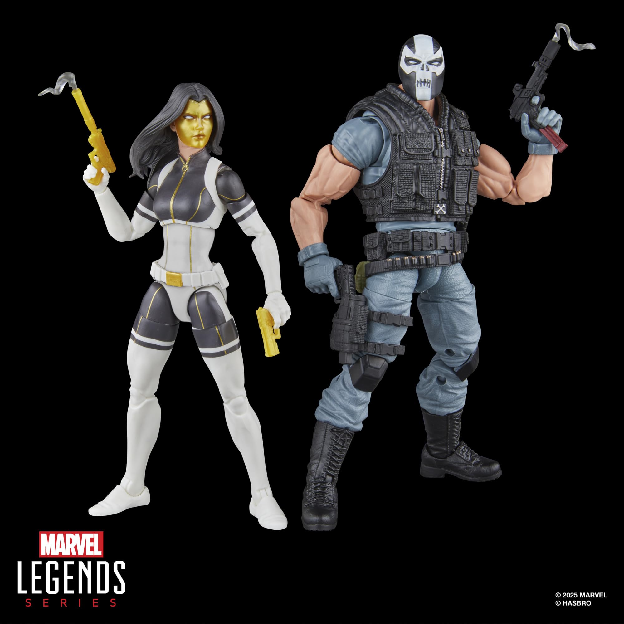 Marvel Legends Madame Masque and Crossbones Action Figures - 15cm Scale, 18 Accessories, Ages 4+ 7