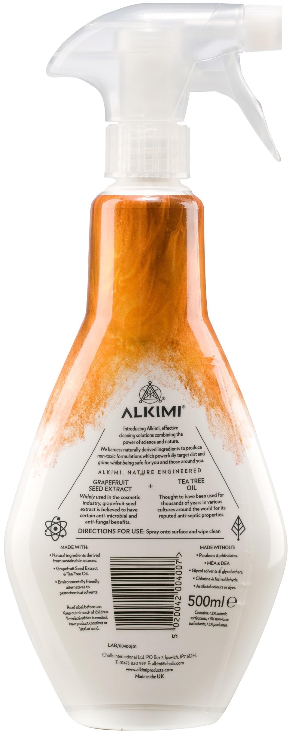 ALKIMI Kitchen Cleaning Spray - Powerful Degreaser with Grapefruit Seed Extract & Tea Tree Oil | 500 ml 4