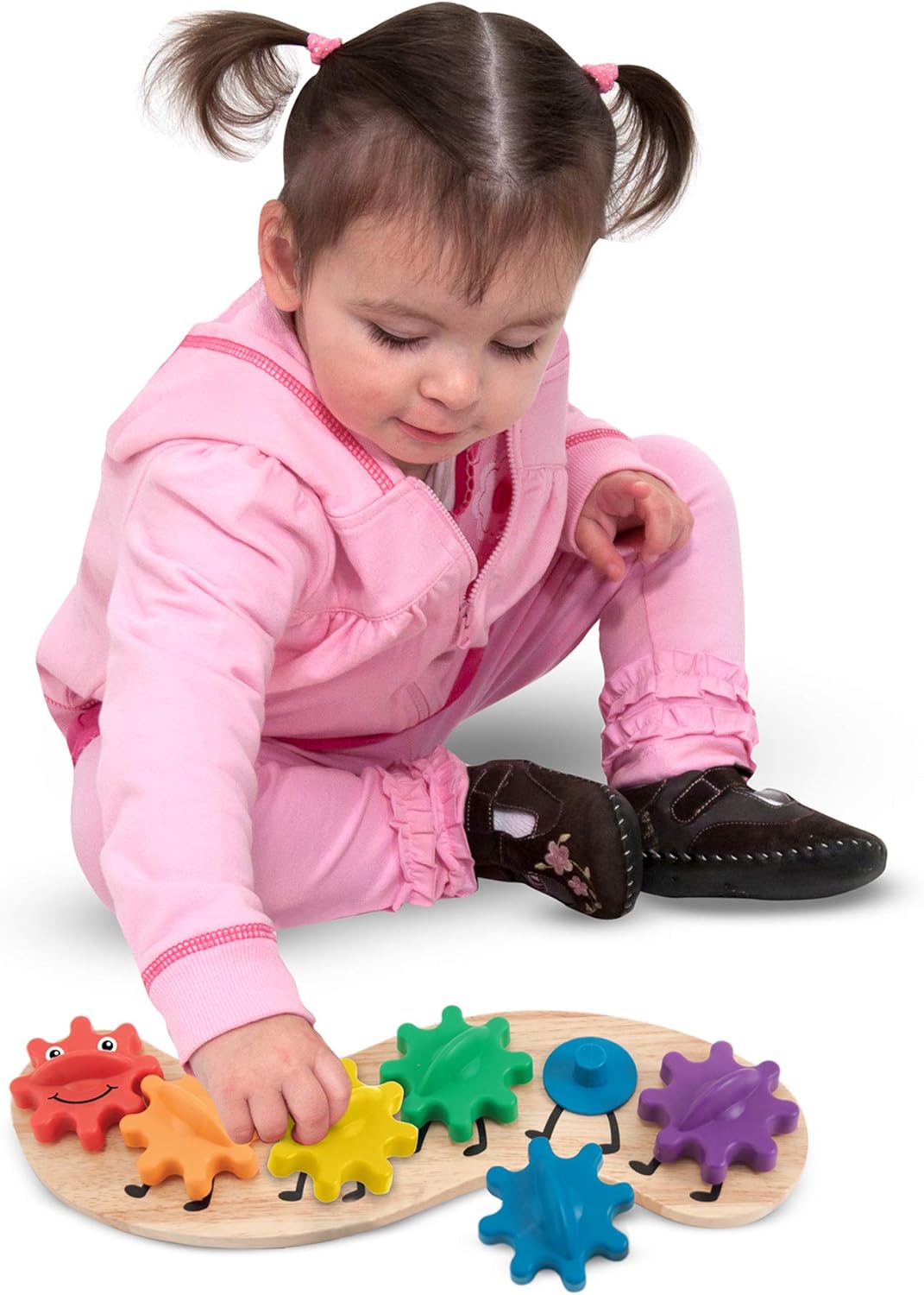 Melissa & Doug Caterpillar Gear Toy - Educational Wooden Puzzle for Toddlers 18M+ 5