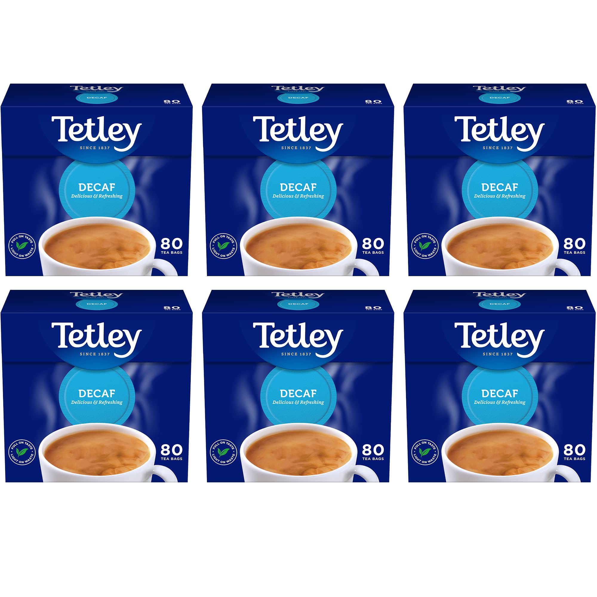 Tetley Everyday Original Decaf Black Tea Bags – Smooth Decaf Blend, 1.5kg 1