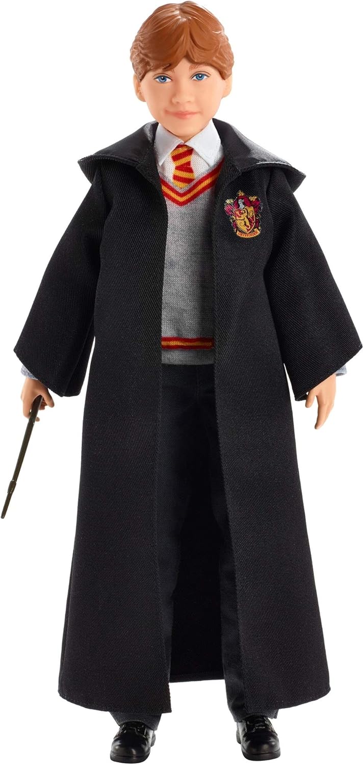 Ron Weasley Action Figure - Hogwarts Uniform with Gryffindor Robe & Wand - 6 Years and Up 3