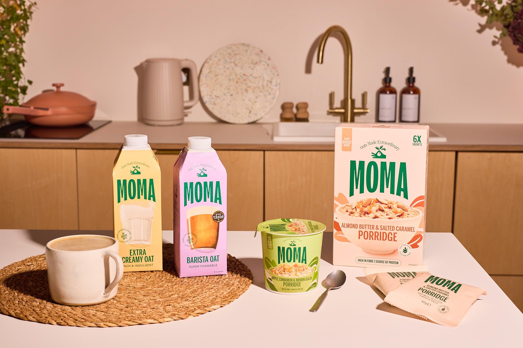 MOMA Almond Butter & Salted Caramel Porridge Sachets - 30 x 40g - Made with British Oats 17