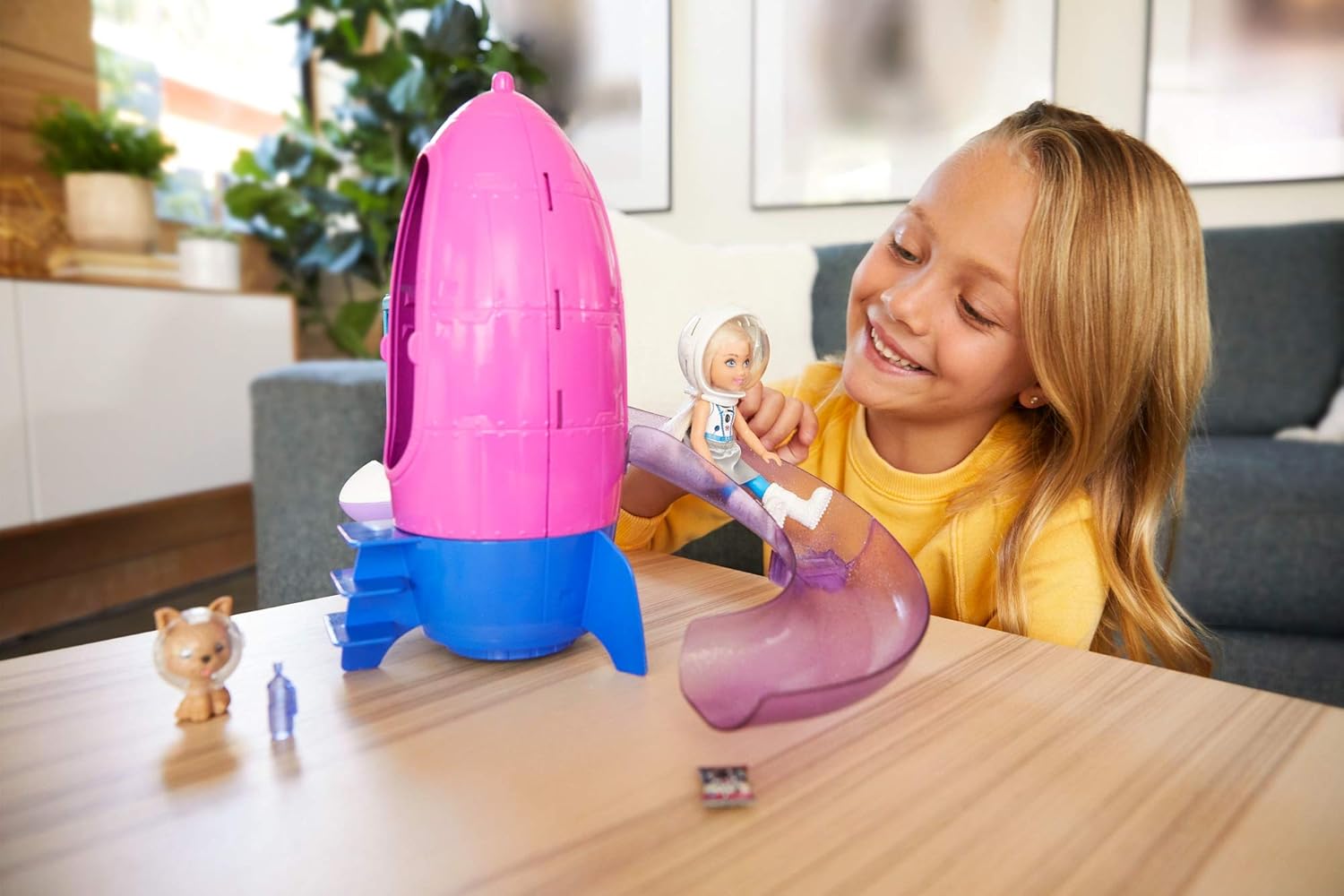 Barbie Space Discovery Chelsea Doll & Rocket Ship Playset with Puppy - Ages 3 to 7 5
