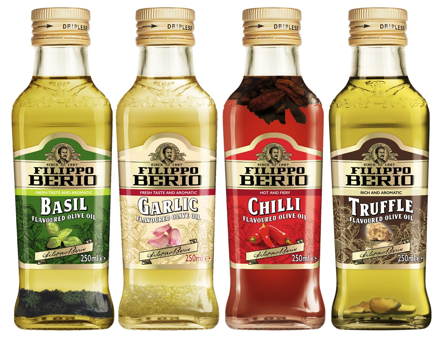 Filippo Berio Garlic Flavoured Olive Oil 250 ml 6