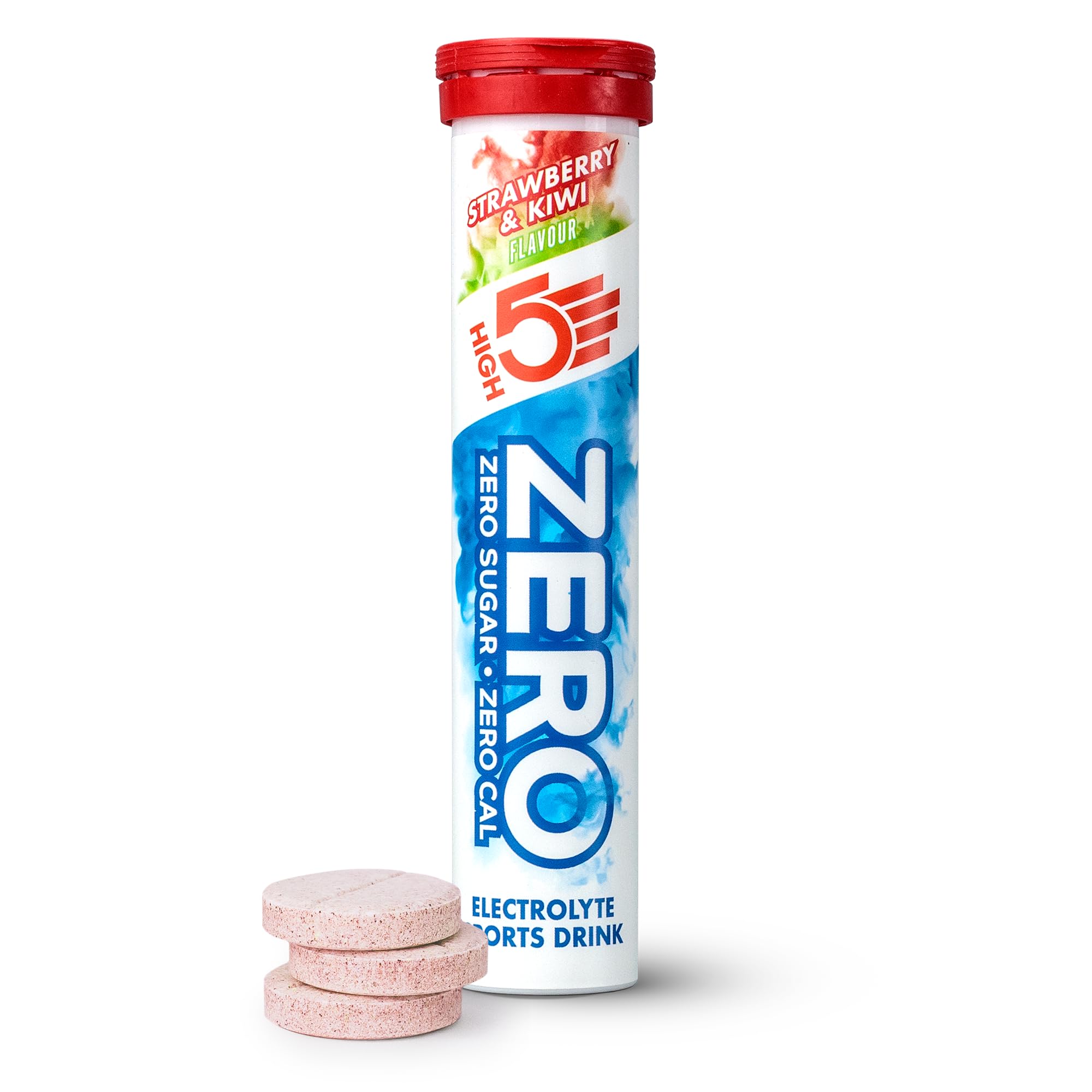 HIGH5 ZERO Electrolyte Tablets - Sugar-Free Hydration with Vitamin C | 20 Count Strawberry & Kiwi 1
