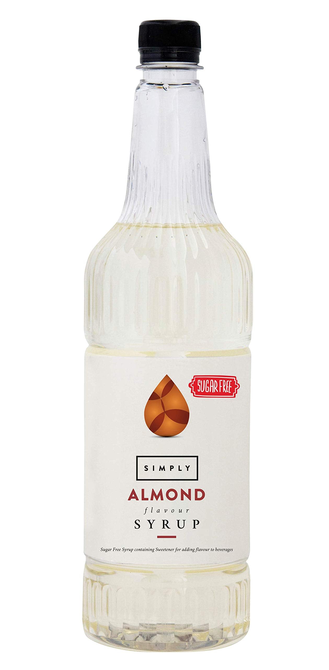 Simply - Sugar Free Almond Syrup, Low Calorie, Vegan & Nut Free Flavoured Syrup 1