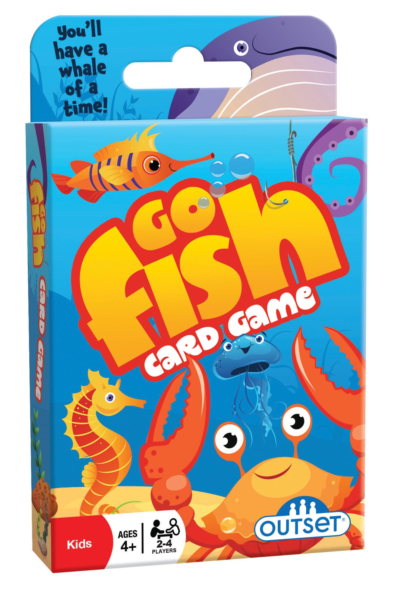 Outset Media Go Fish Card Game - Classic Family Game | 36 Oversized Cards | Multicolor