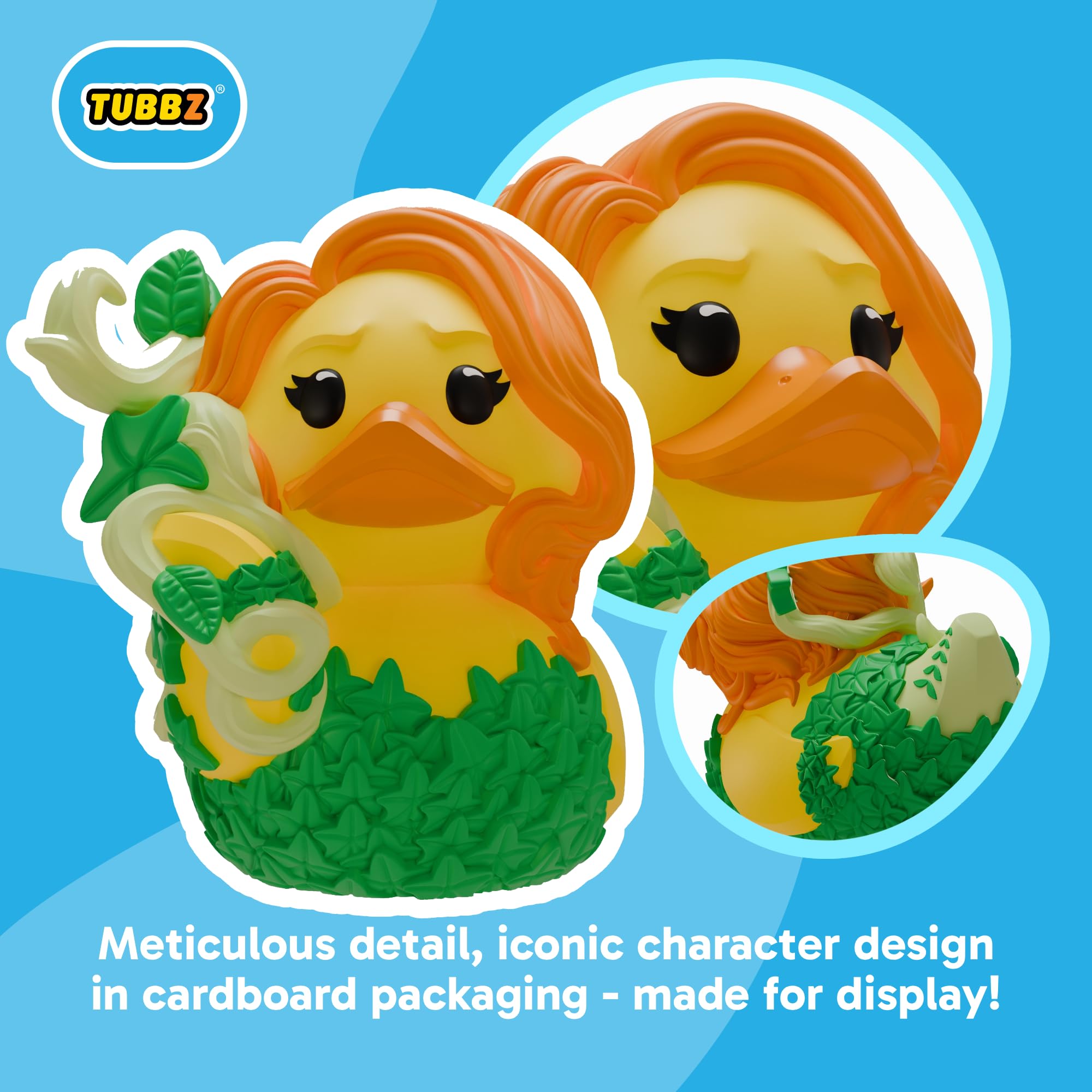 TUBBZ Poison Ivy Cosplaying Rubber Duck Vinyl Figure - DC Comics Collectible | 9cm Tall