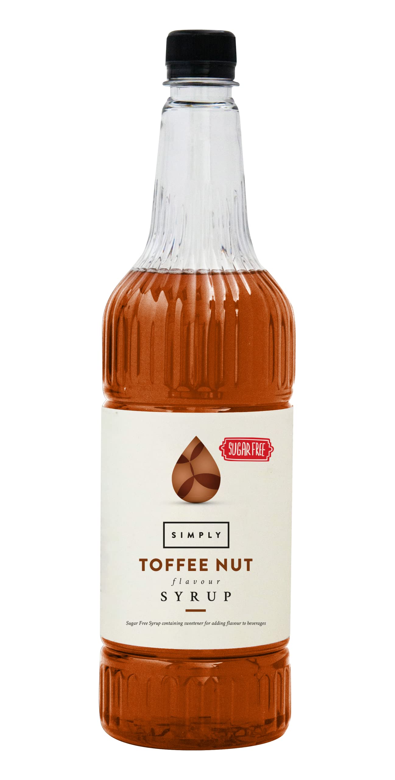 Simply - Sugar Free Toffee Nut Syrup, Low Calorie, Vegan & Nut Free Flavoured Syrup 1