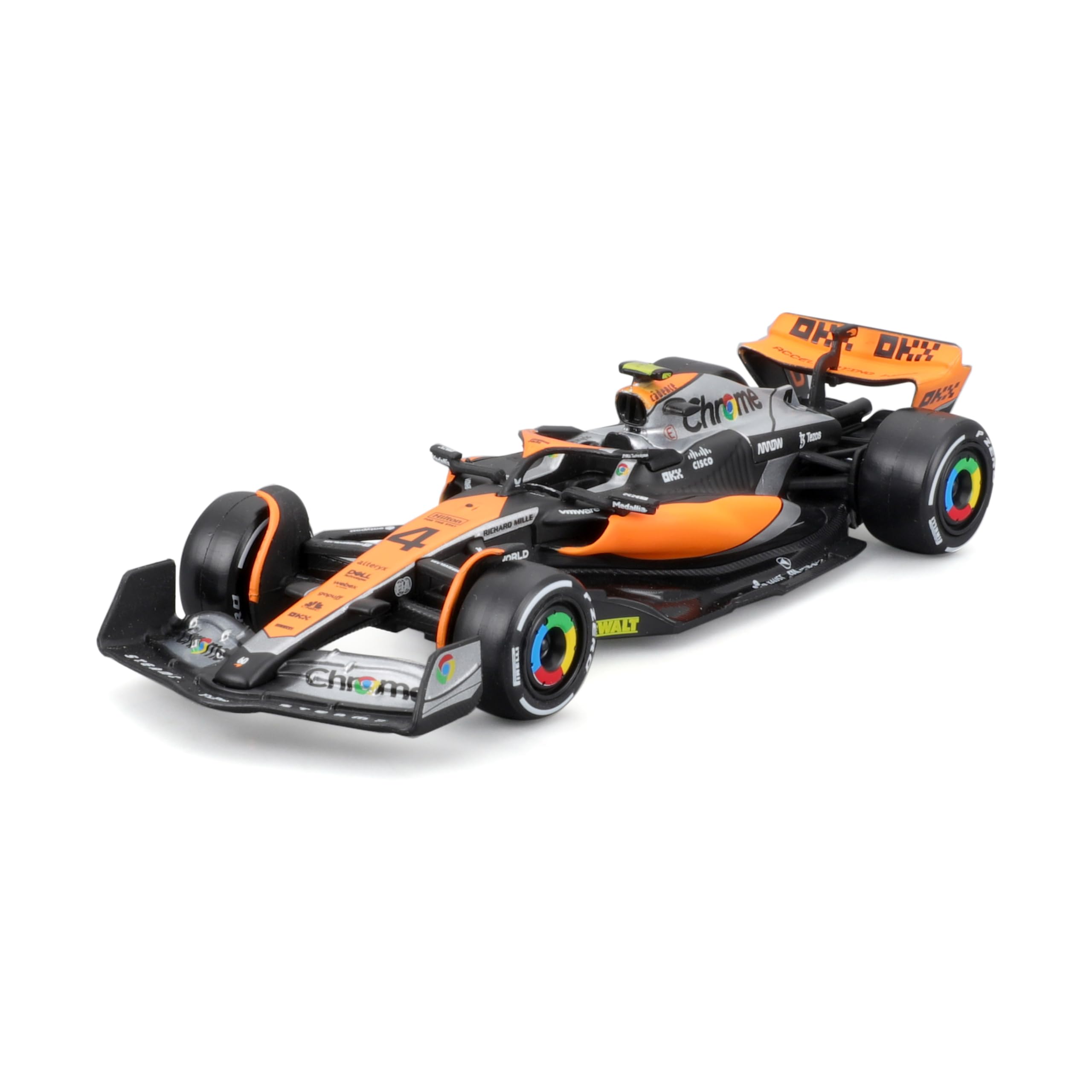 Bburago McLaren MCL60 2023 Norris Formula 1 Race Car - 1:43 Scale Die-Cast Collectible 1