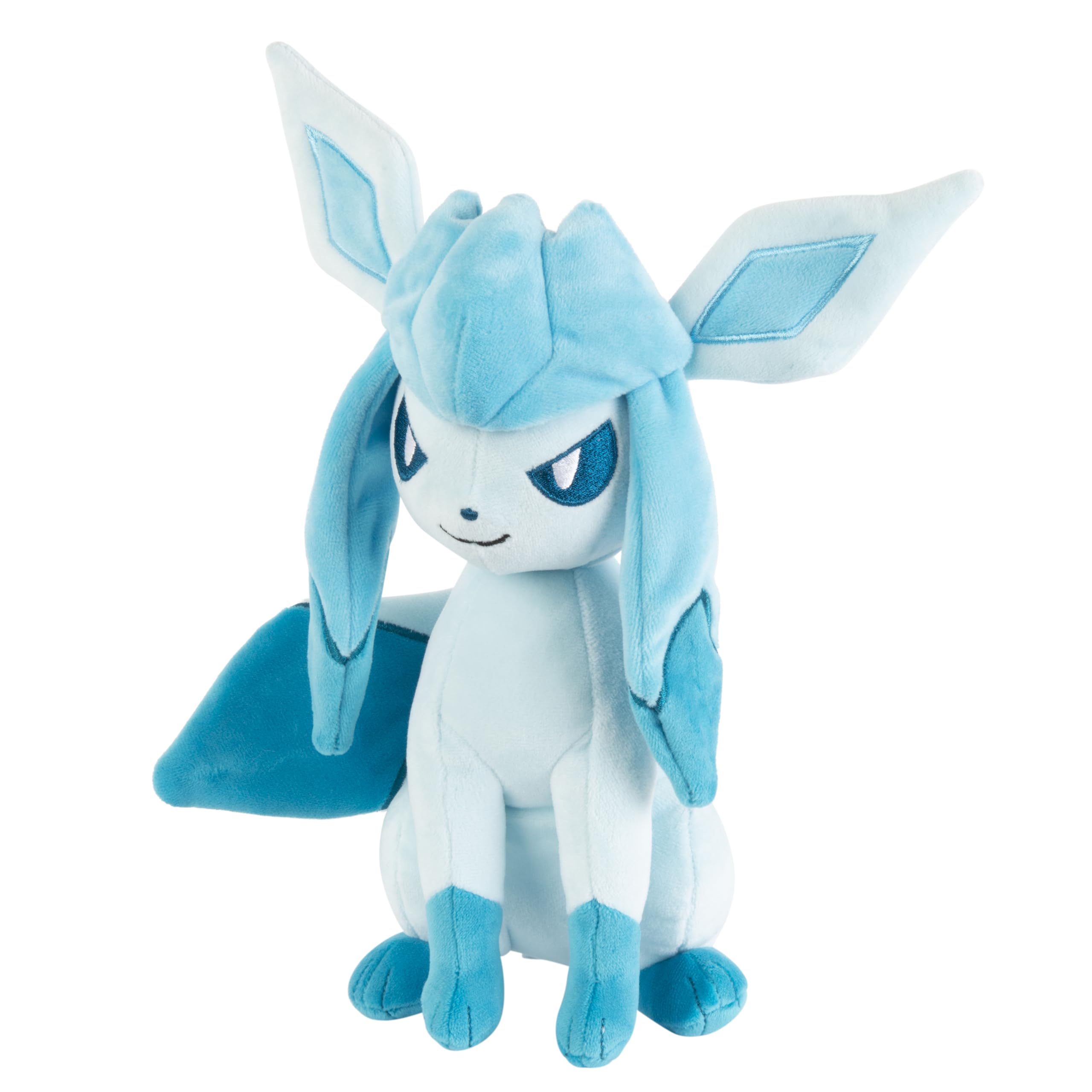 Jazwares Pokémon Glaceon Soft Doll - 8-Inch | Ages 2+ | Polyester