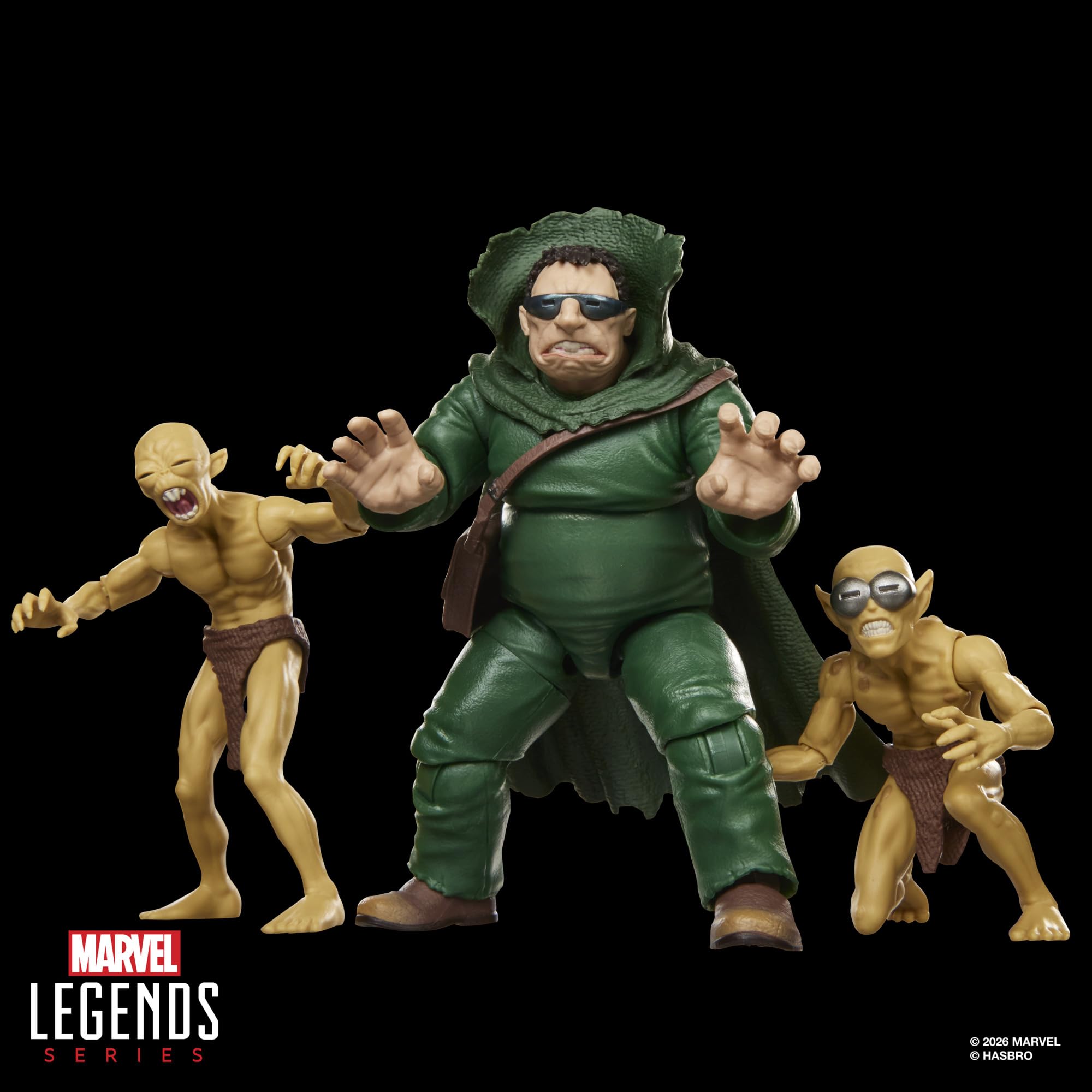 Marvel Legends Series Marvel's Mole Man & Moloids Multi-Pack - 3 Fantastic Four Comics-Inspired Collectible 15 cm Scale Action Figures | Ages 4+ 8