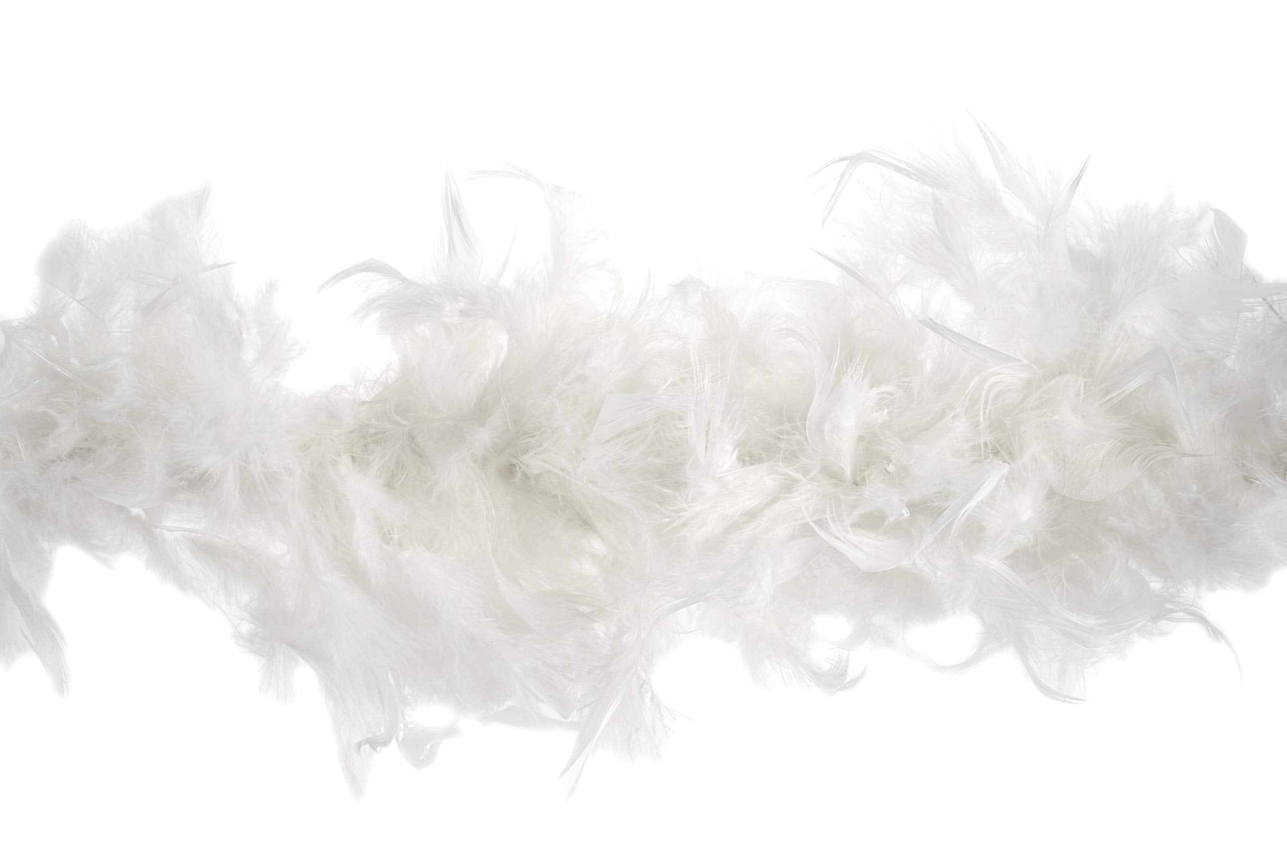 Trimits Marabou Feather Boa 1.8m - White Fluffy Costume Accessory for Festivals, Pride, Weddings & Decor 1