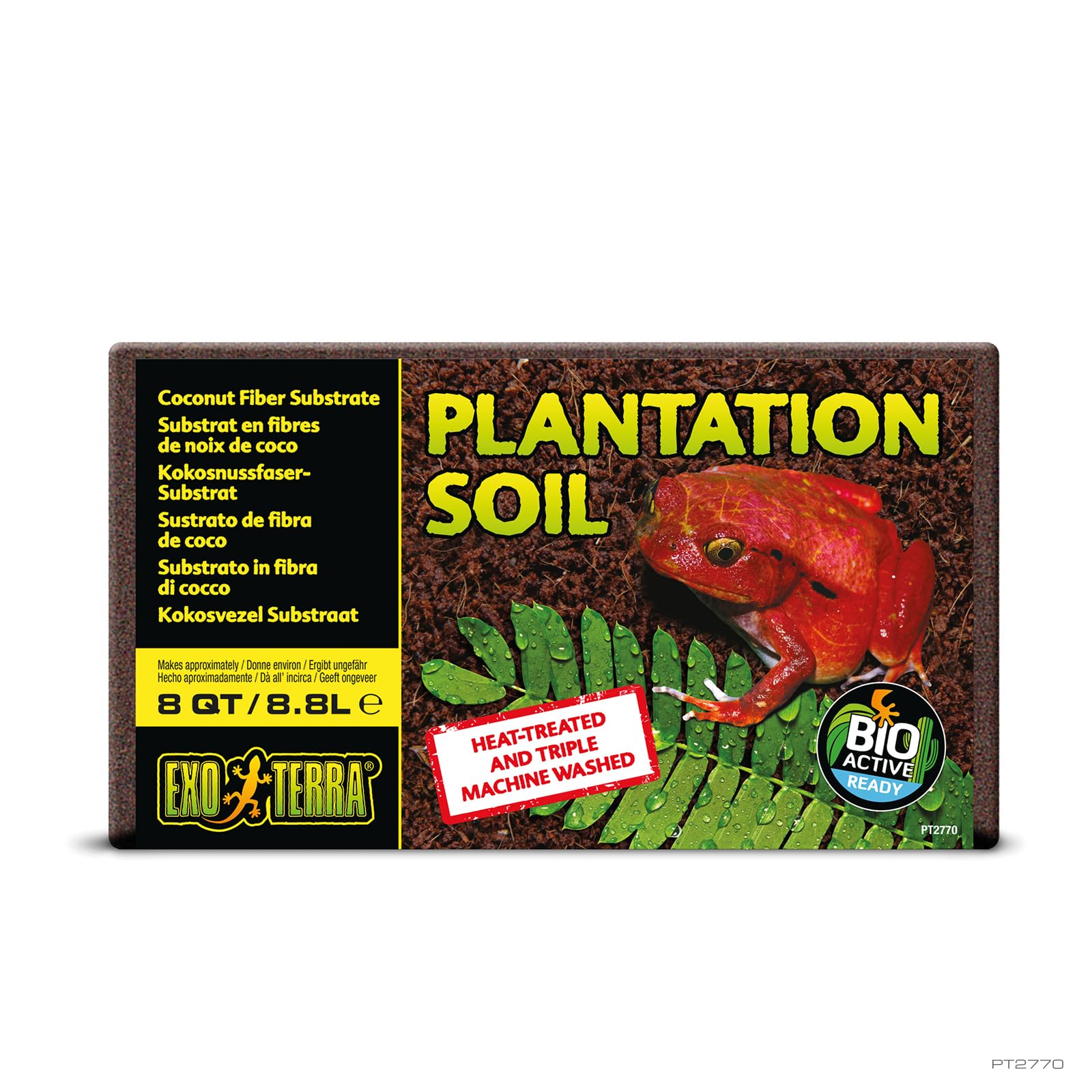 Exo Terra Plantation Soil Substrate - 100% Natural Coconut Husk Fiber | 8.8 Litre