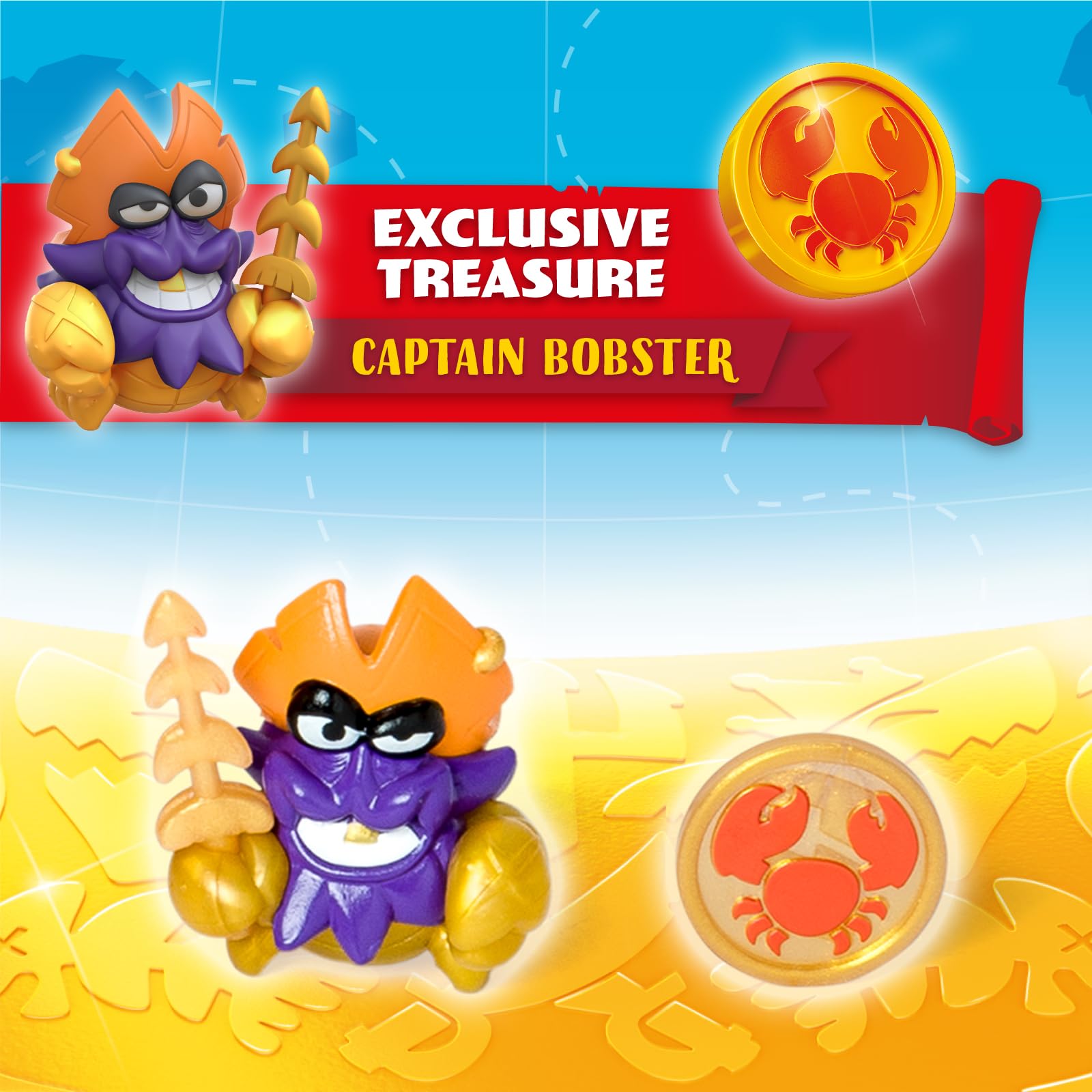 PIRATIX Sea Crusher Pirate Ship Playset - Crab-Themed Adventure with Captain Lobster Figure 8