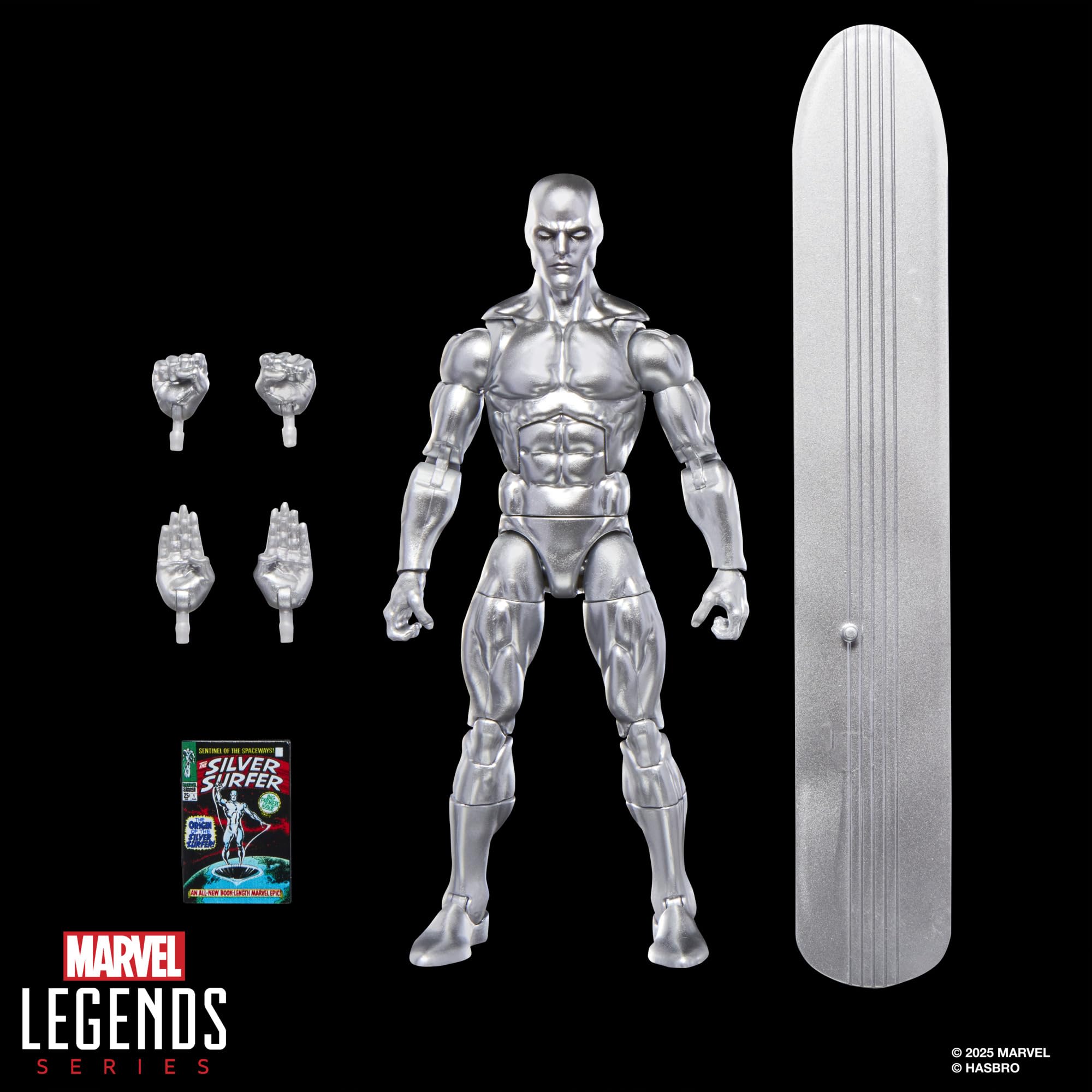 Marvel Legends Series Silver Surfer Action Figure - 6-Inch Collectible with Comic-Inspired Design 11