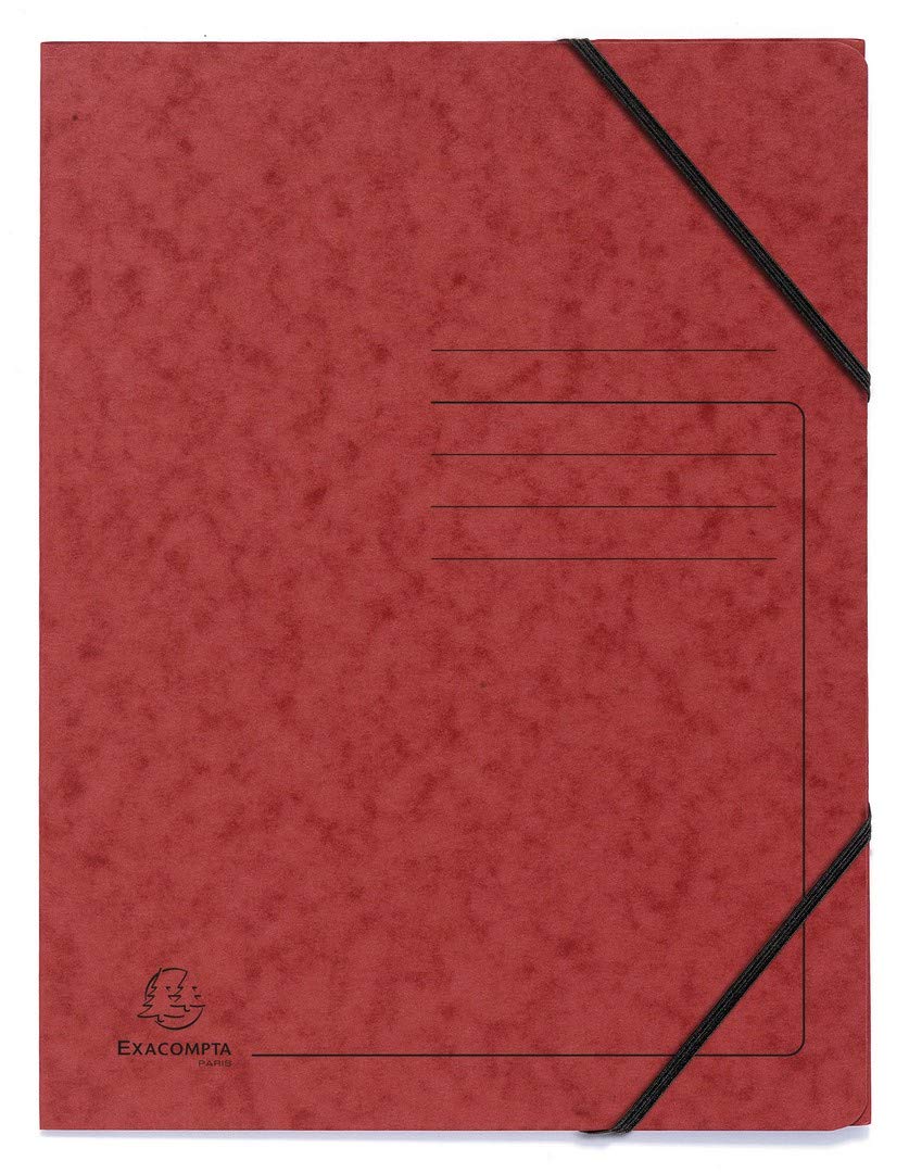 Exacompta Elasticated Folder - A4 Size, 240 x 320mm, Pack of 5 Assorted Colours | Ref 555410E 8