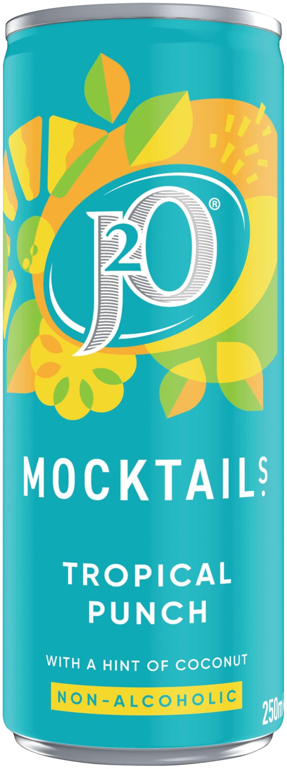 J2O Mocktail Tropical Punch - Low Calorie Fizzy Fruit Drink, 264.67g 2