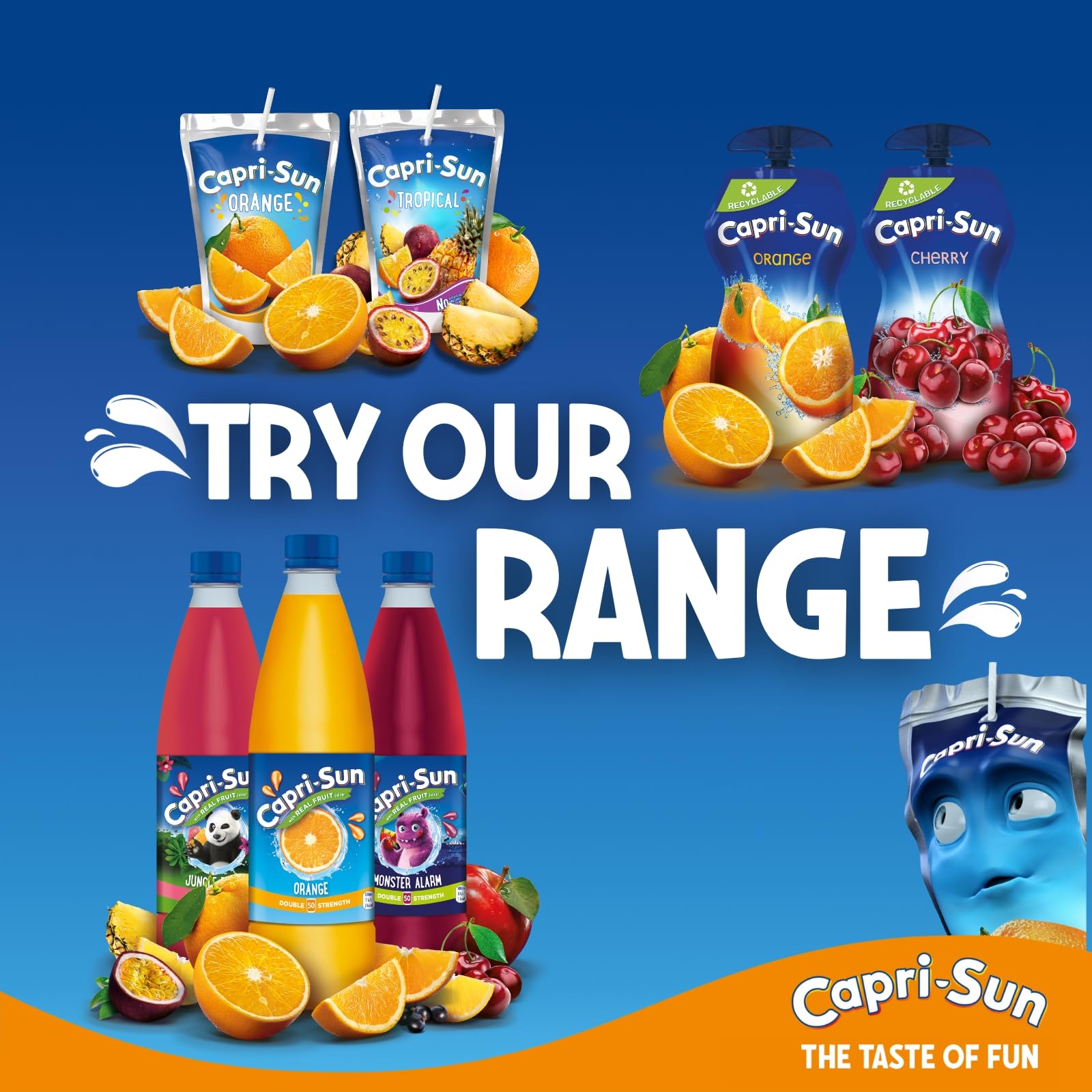 Capri-Sun Zero Jungle Kids Juice Drink (8 x 200ml) - No Added Sugar, Made with Real Fruit Juice 10