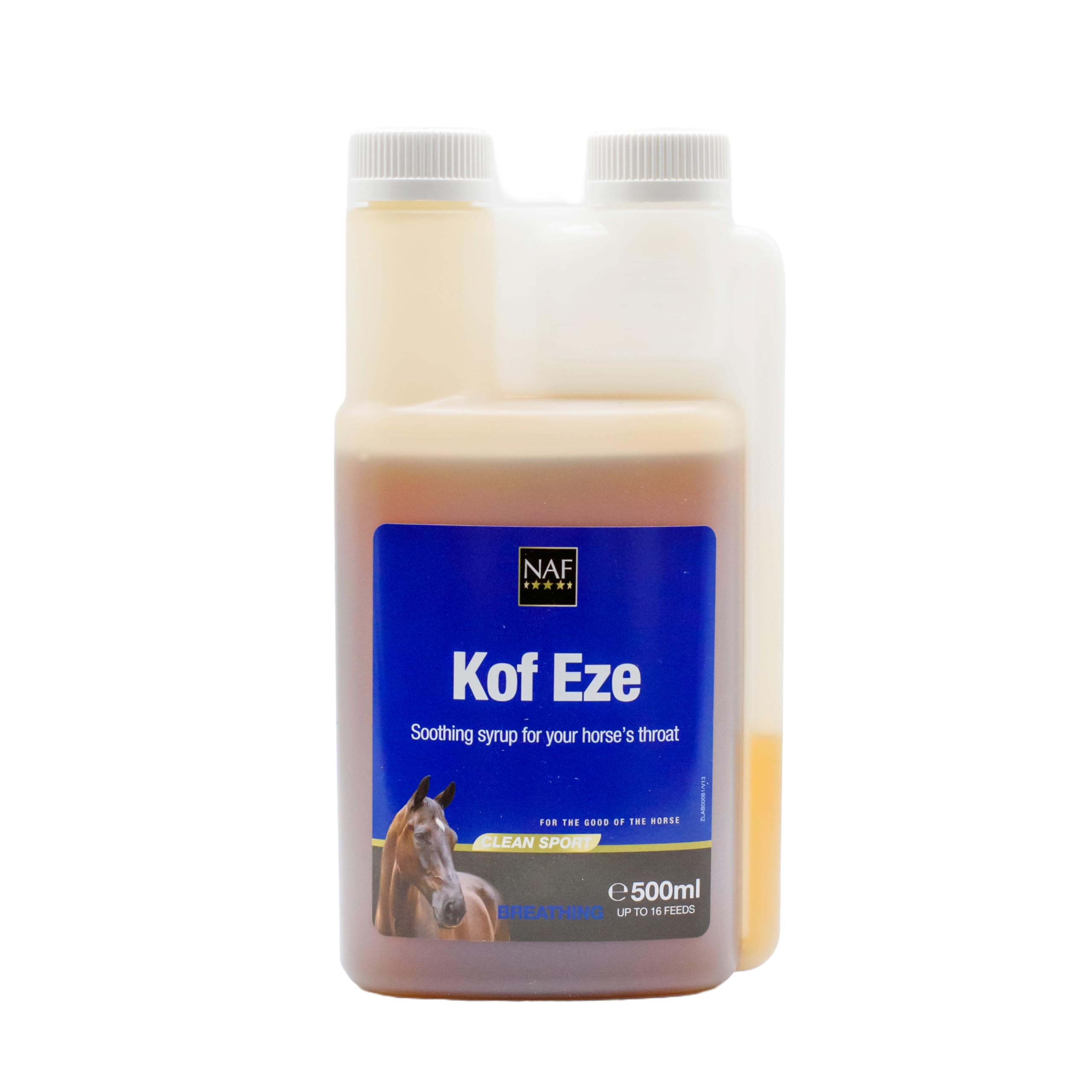 NAF Kof-Eze Respiratory Syrup for Horses - Soothing Throat & Cough Relief | 500ml