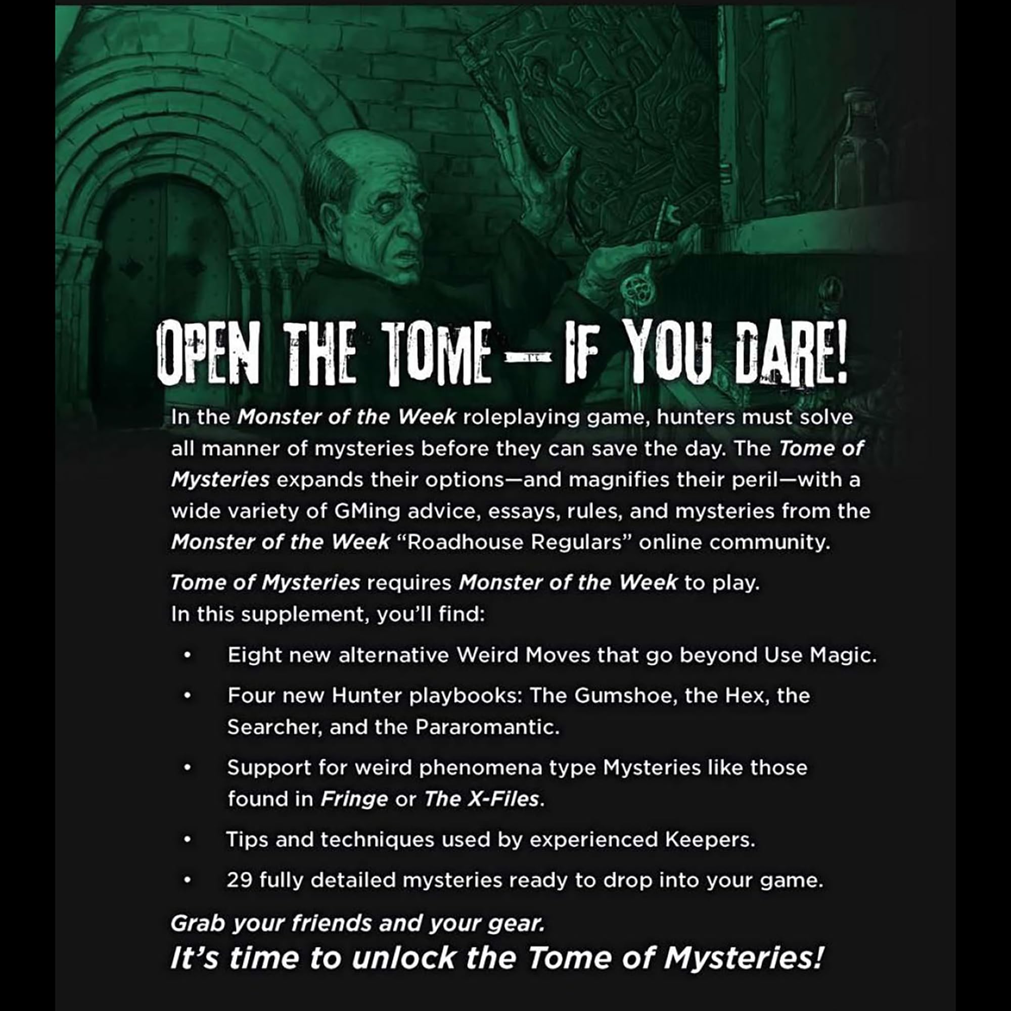Evil Hat Productions Monster of The Week: Tome of Mysteries RPG Supplement | Hardcover 2