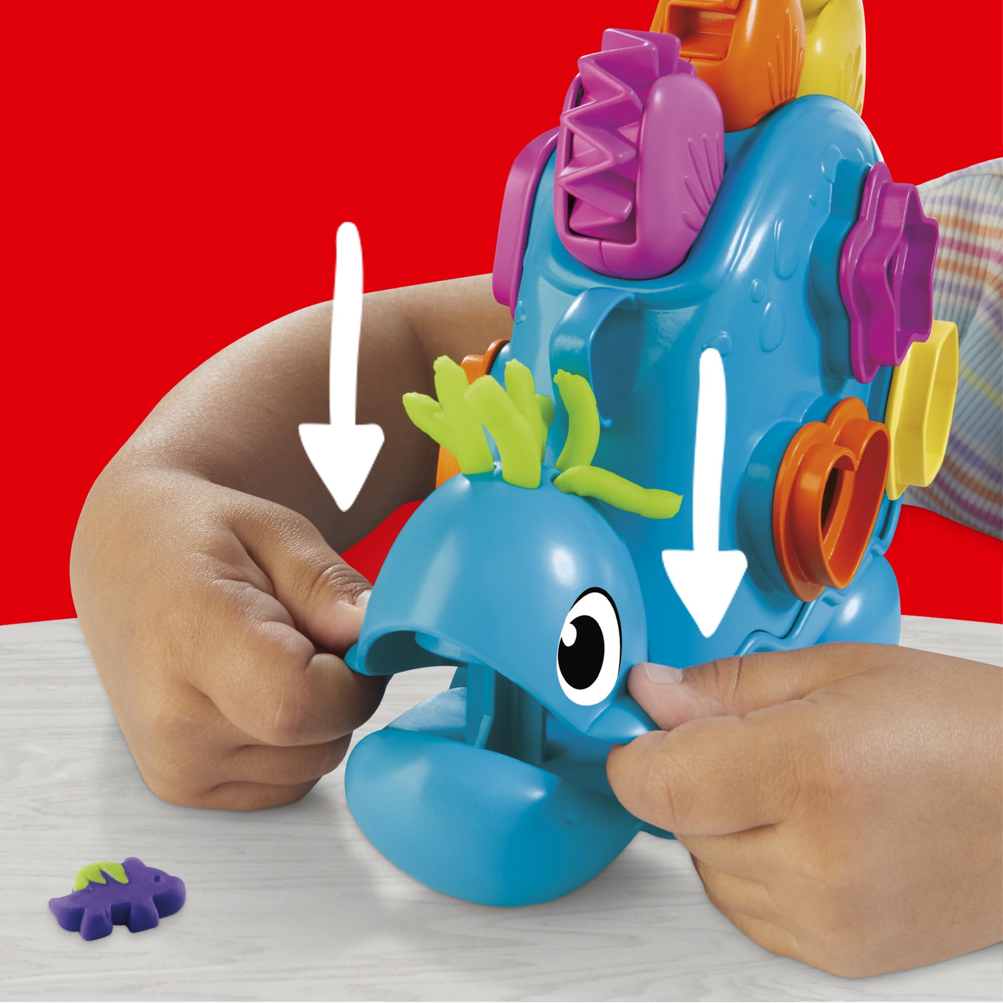Play-Doh Shapes & Colours Dinosaur Toy - Preschool Creative Playset for Ages 3+ 8