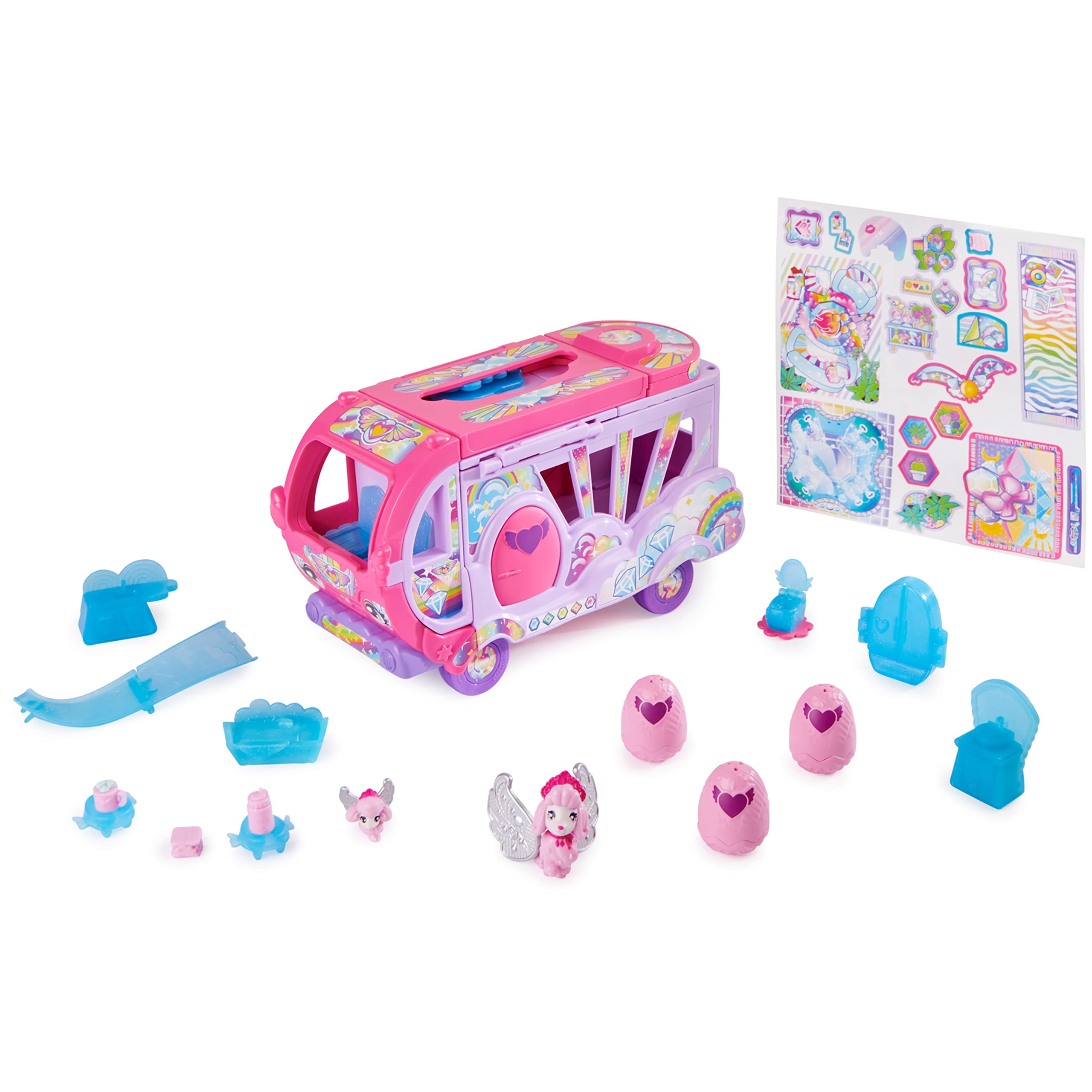 Hatchimals CollEGGtibles Rainbow-cation Camper mit 6 funkelnden Pudeln – ab 5 Jahren