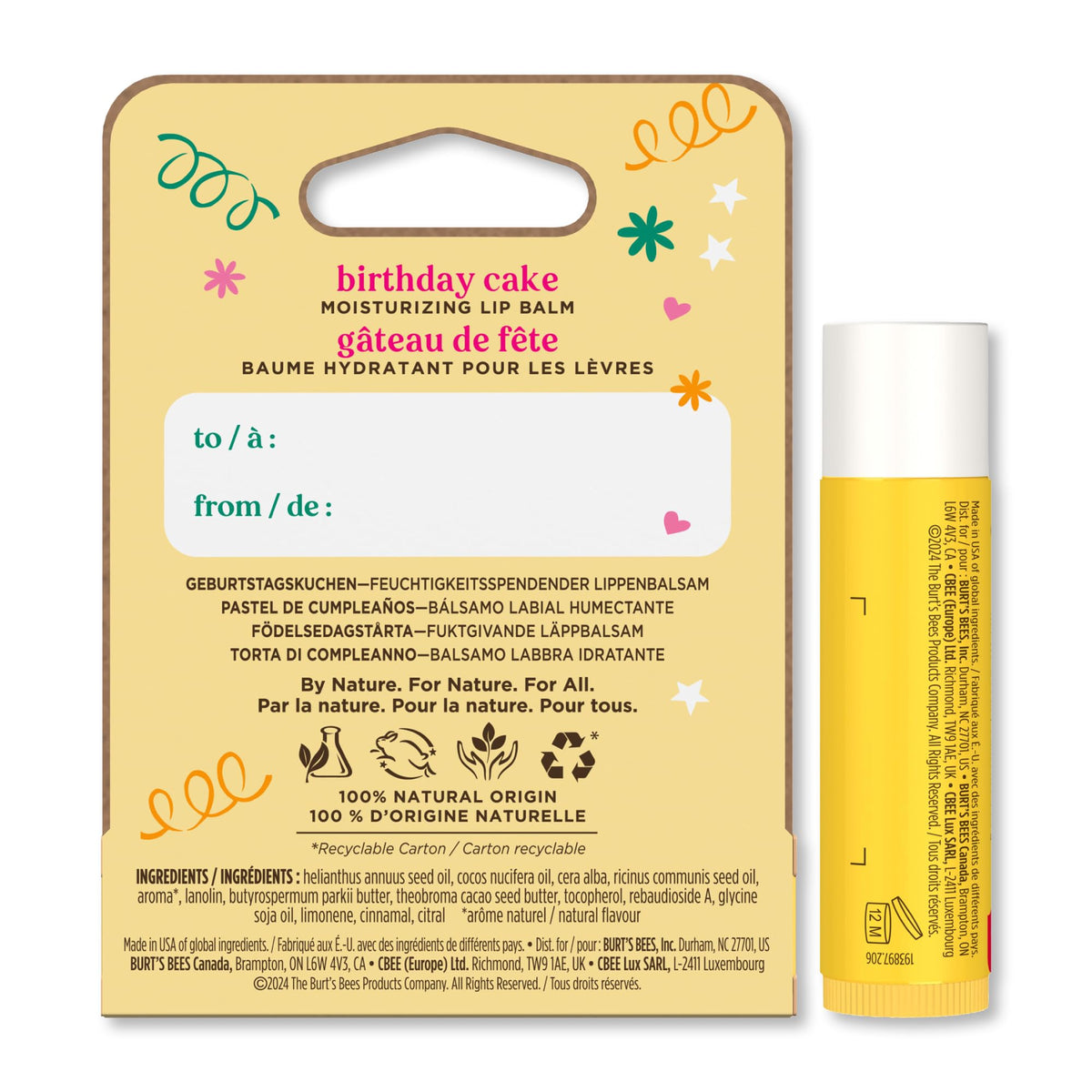 Burt's Bees Birthday Cake Lip Balm - 4 g