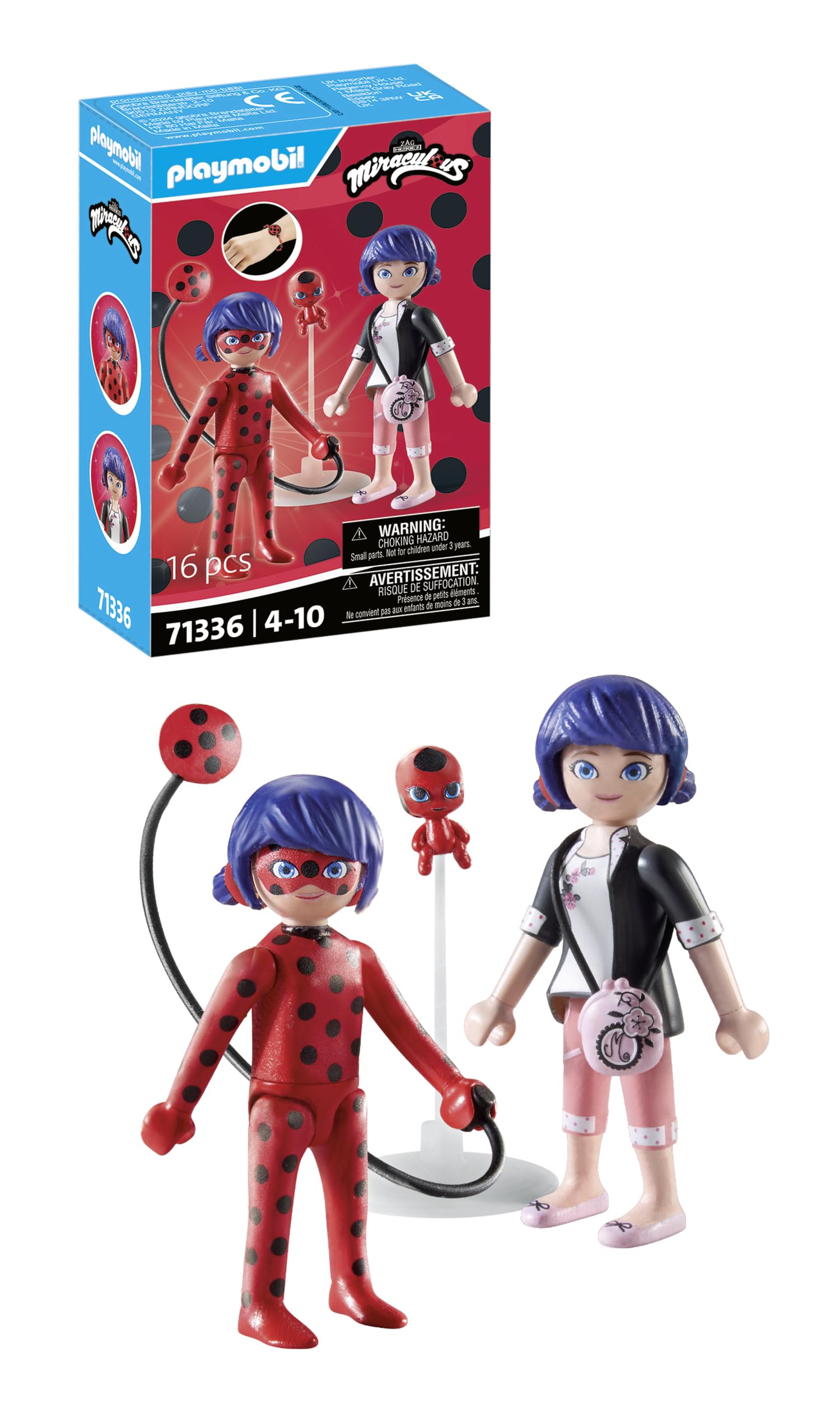 Playmobil Miraculous: Marinette & Ladybug Playset 71336 - Ages 4+