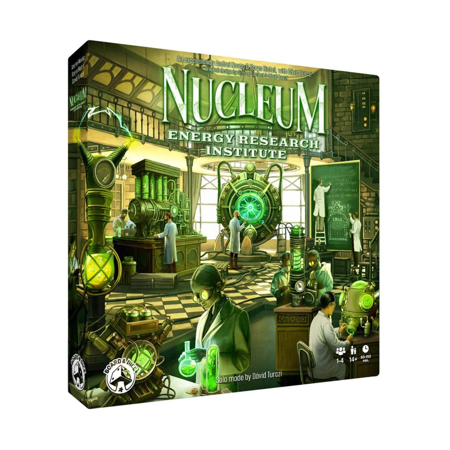 Board & Dice Nucleum: Energy Research Institute Expansion - Heavy Eurogame Strategy | English | Ages 14+