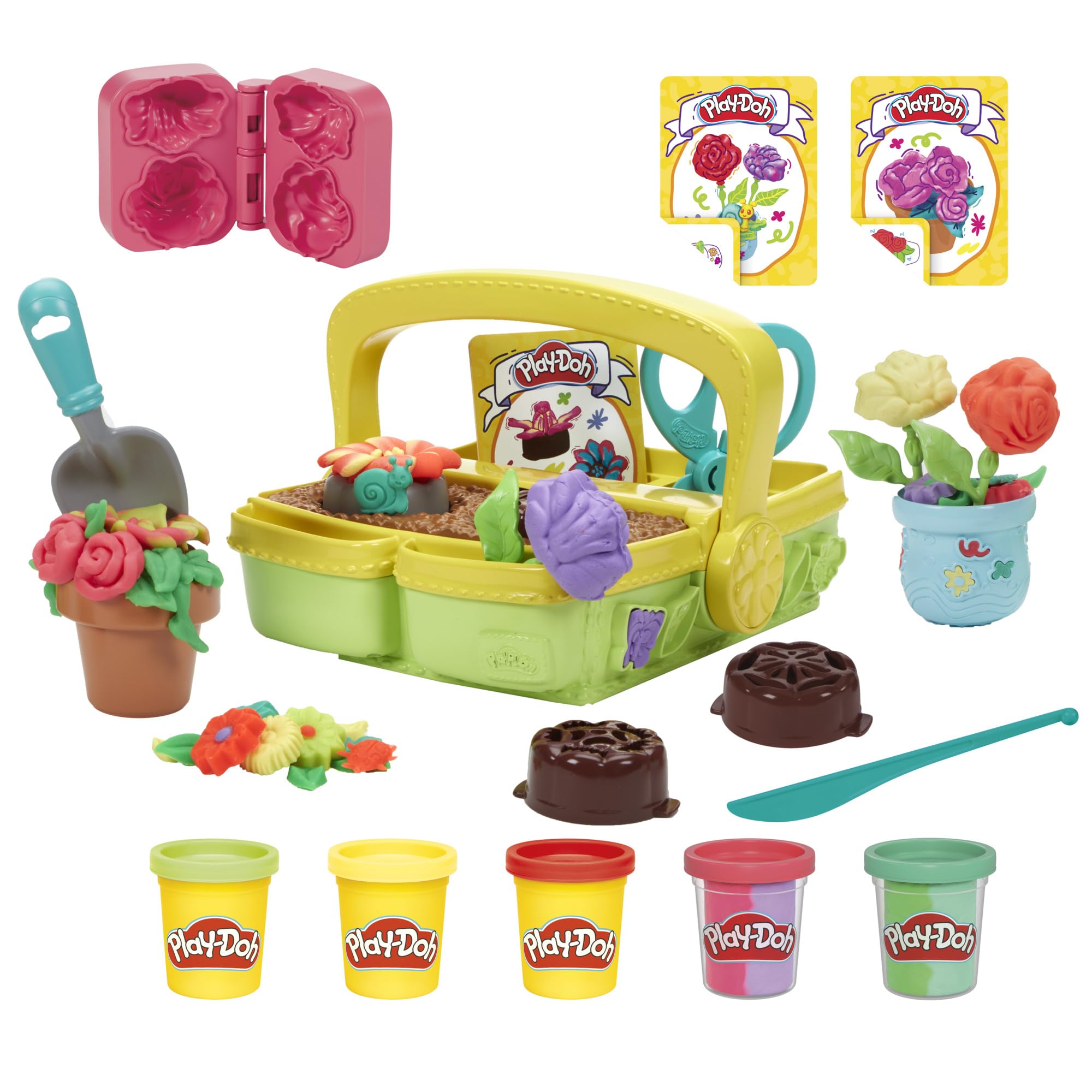 Play-Doh Blooming Flowers Playset - Creative Arts & Crafts for Toddlers 3+ 1