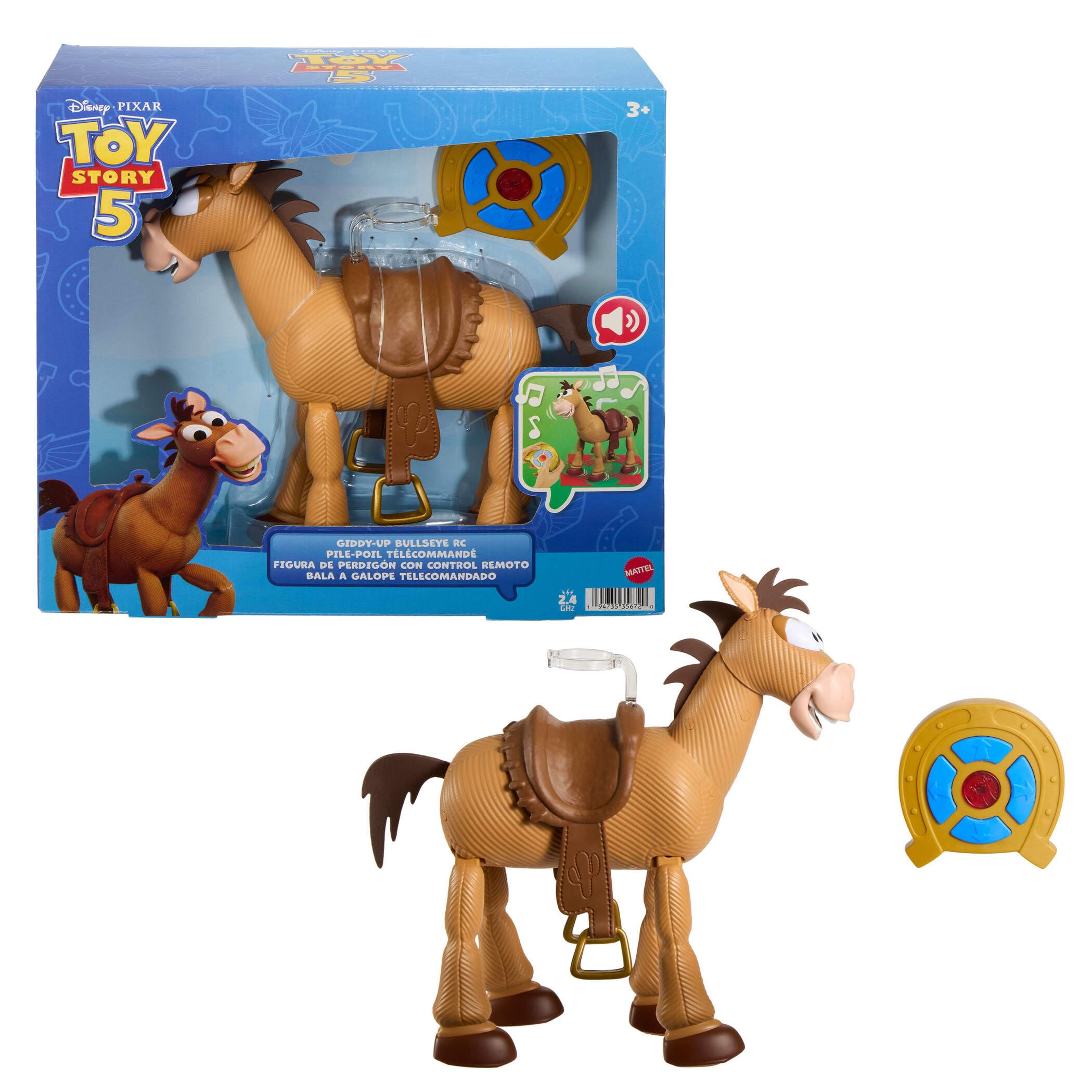 Mattel Toy Story 5 Giddy-Up Bullseye RC Figure | 12-Inch Scale | Sound & Interactive