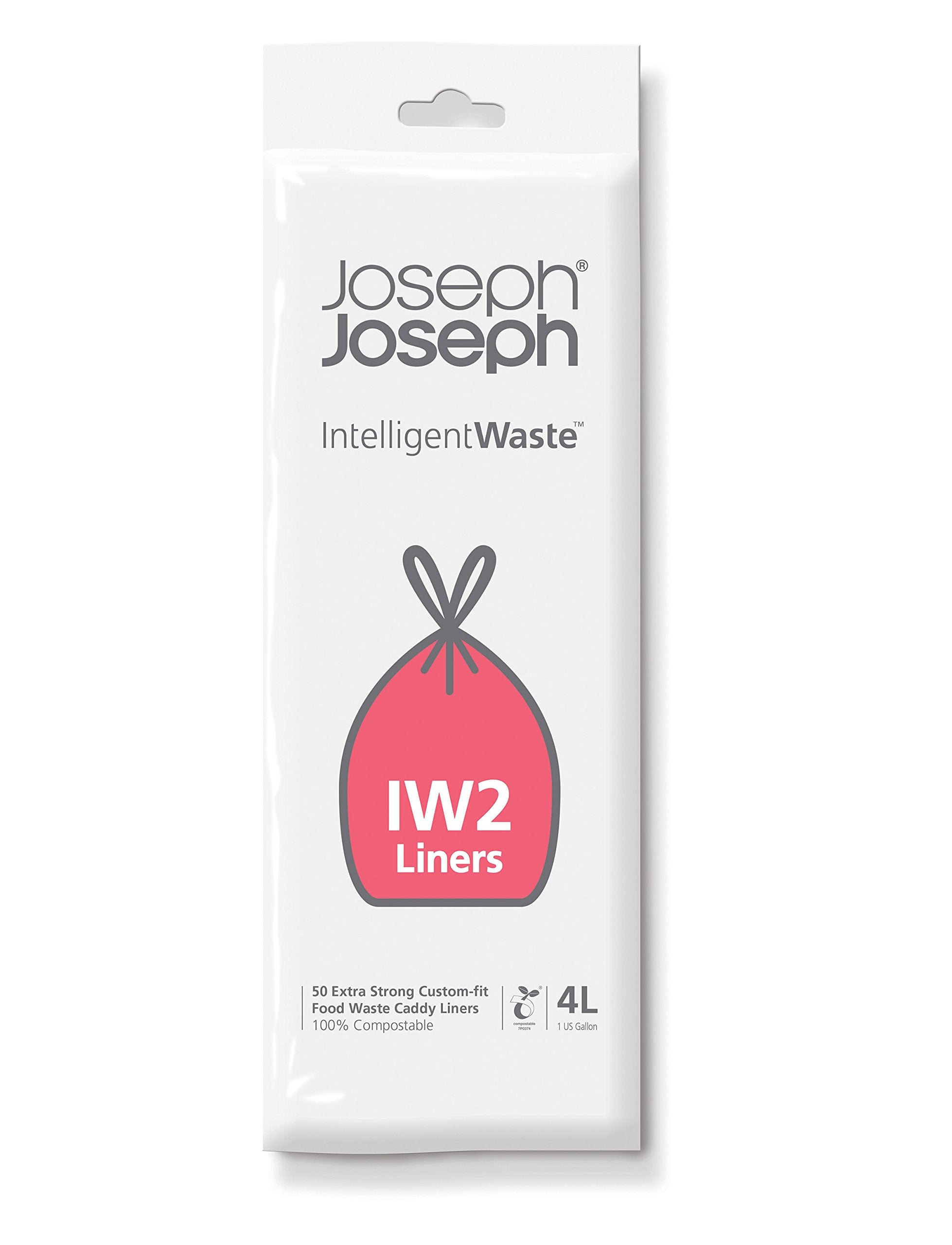Joseph Joseph Biodegradable Compostable Bags for 4L Food Waste Caddies, Pack of 50 5