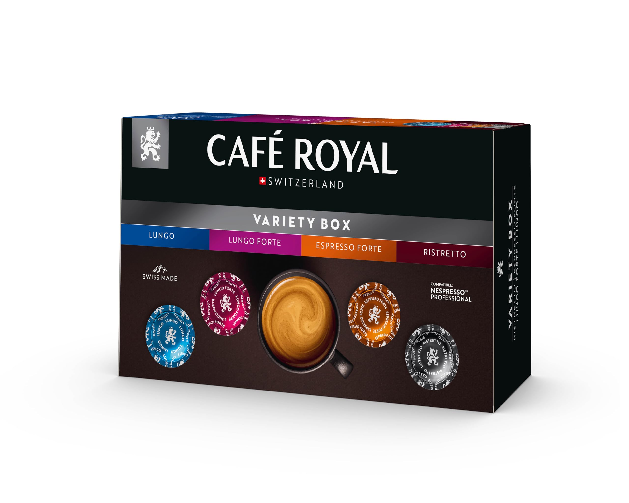 Café Royal Professional Pads, Variety Box, 40 Pods for Nespresso Professional Machines 1
