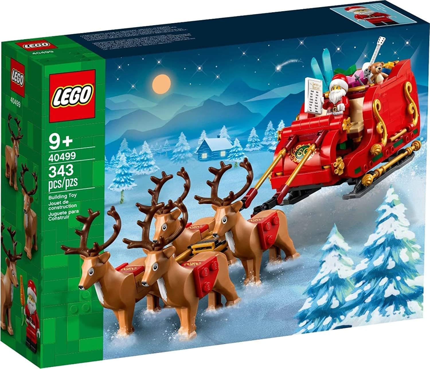 LEGO Santa's Sleigh Set 40499 - Building Toy for Kids 9+ 1