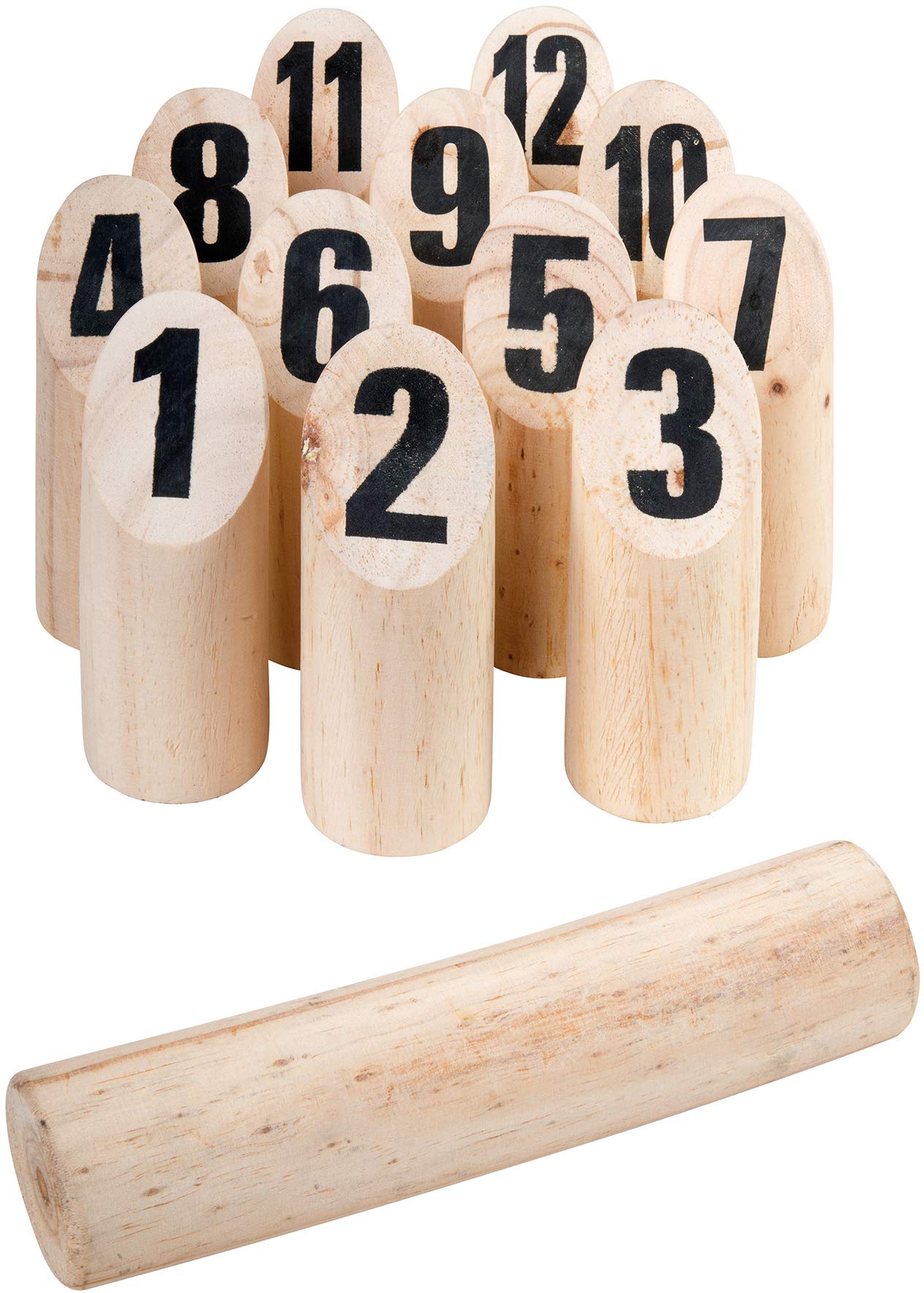WDK Partner WP-021C Nordic Pads Wooden Skittles Set | Multicolored | For Family Use