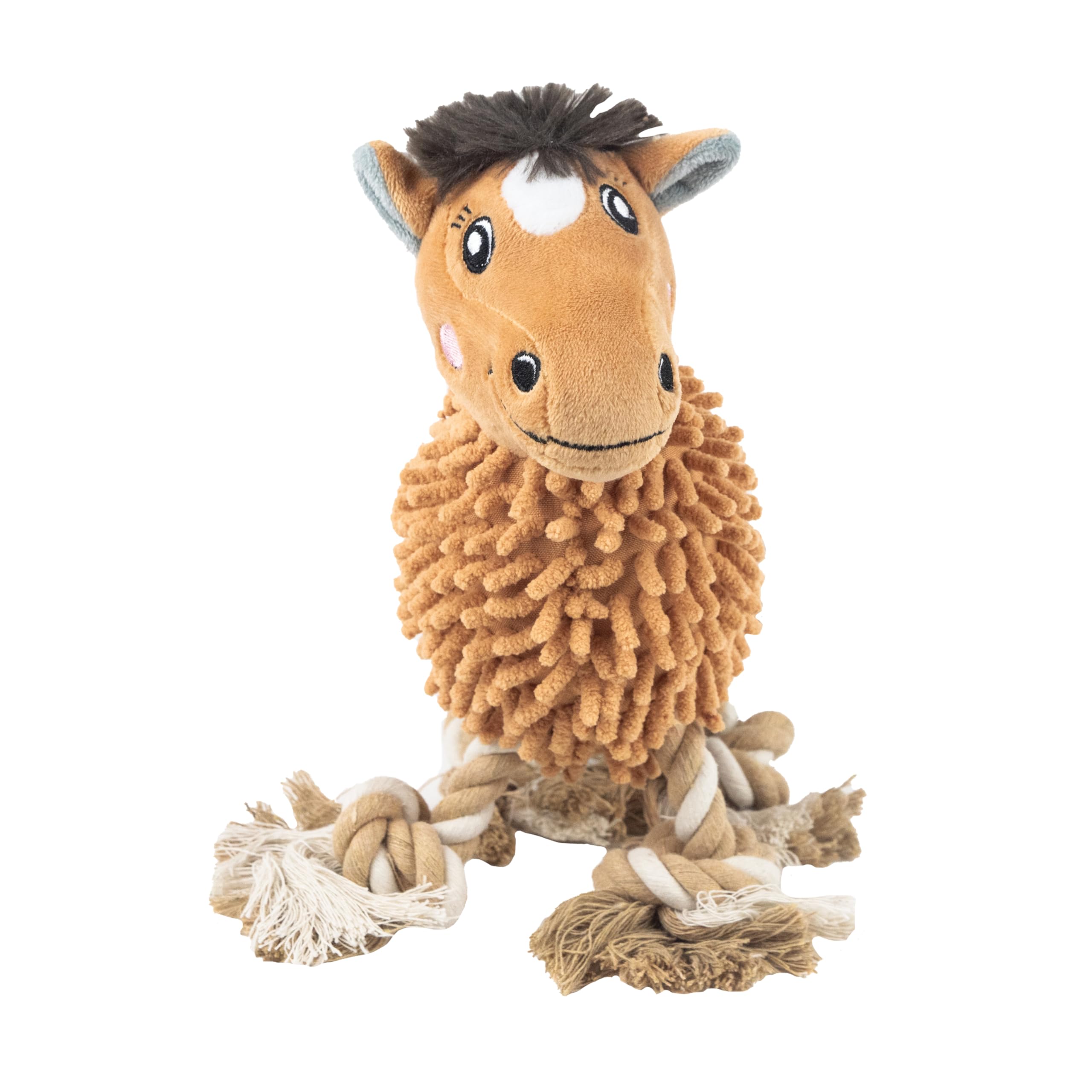 Webbox Peanut the Pony Cuddle Noodle Dog Toy - Squeaky & Soft | All Breed Sizes | 180g 1
