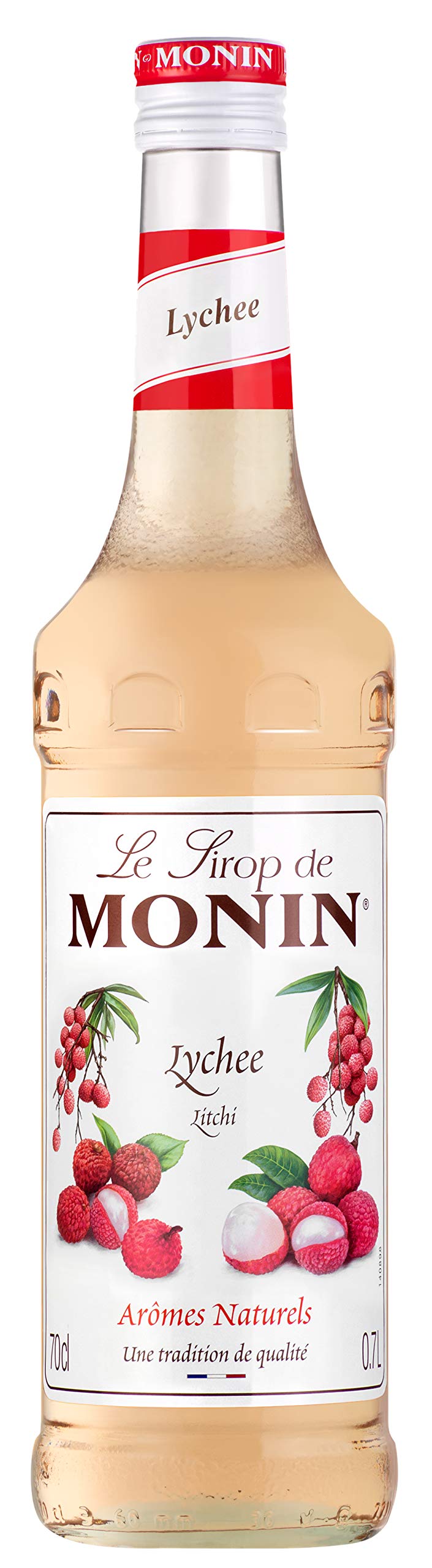 Monin Premium Lychee Syrup - 700ml | Vegan, Natural Flavouring | Cocktails & Mocktails