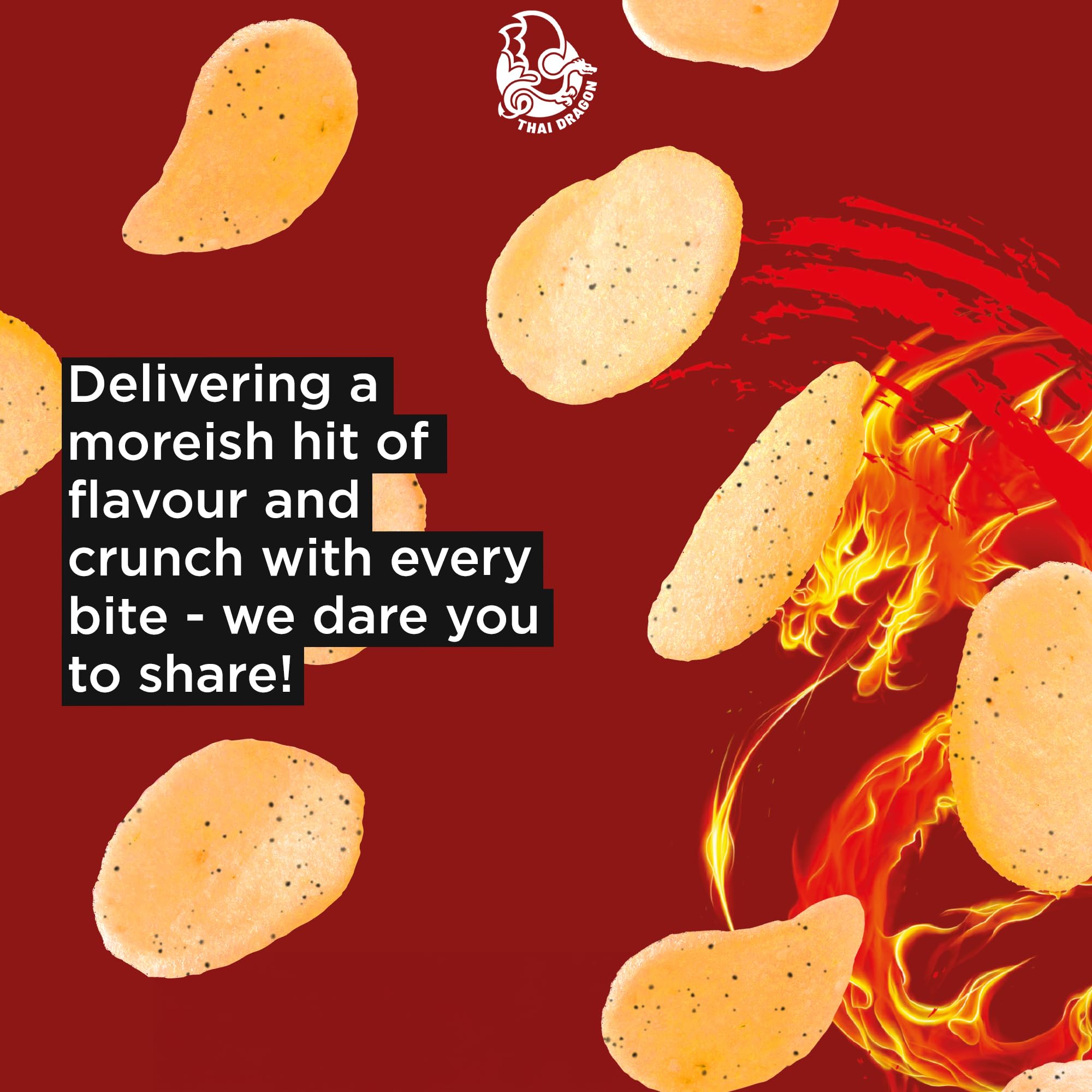 LAILA Thai Dragon Sweet Chilli Prawn Crackers - 100g 3