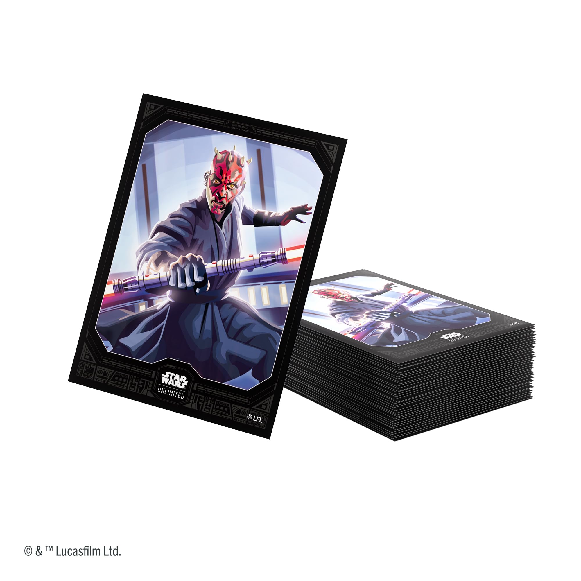 Gamegenic Star Wars: Unlimited Premium Art Sleeves Set 5 - Darth Maul | 62 Sleeves Total 2
