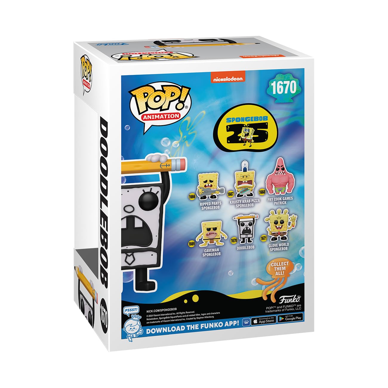 Funko Pop! TV: Spongebob - Doodlebob Collectable Vinyl Figure | 3.75 Inches Tall 3