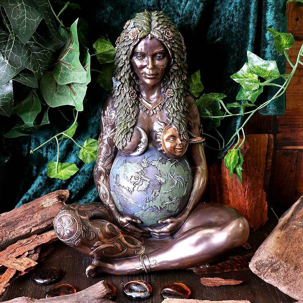 Nemesis Now Gaia Mother Earth Figurine - Bronze Resin Statue | 30cm Height 8