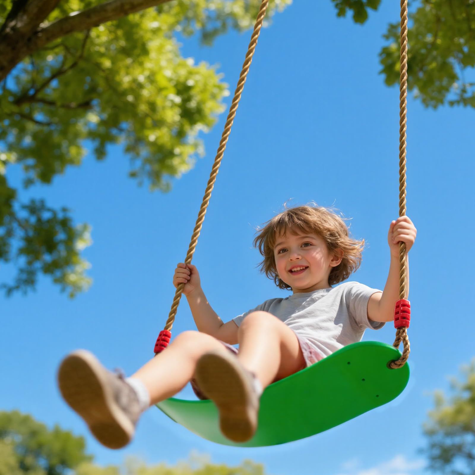 EXTSUD Outdoor Swing Seat - EVA Soft Rocking Chair | 150kg Load Capacity | Adjustable Ropes (145-220cm) 2