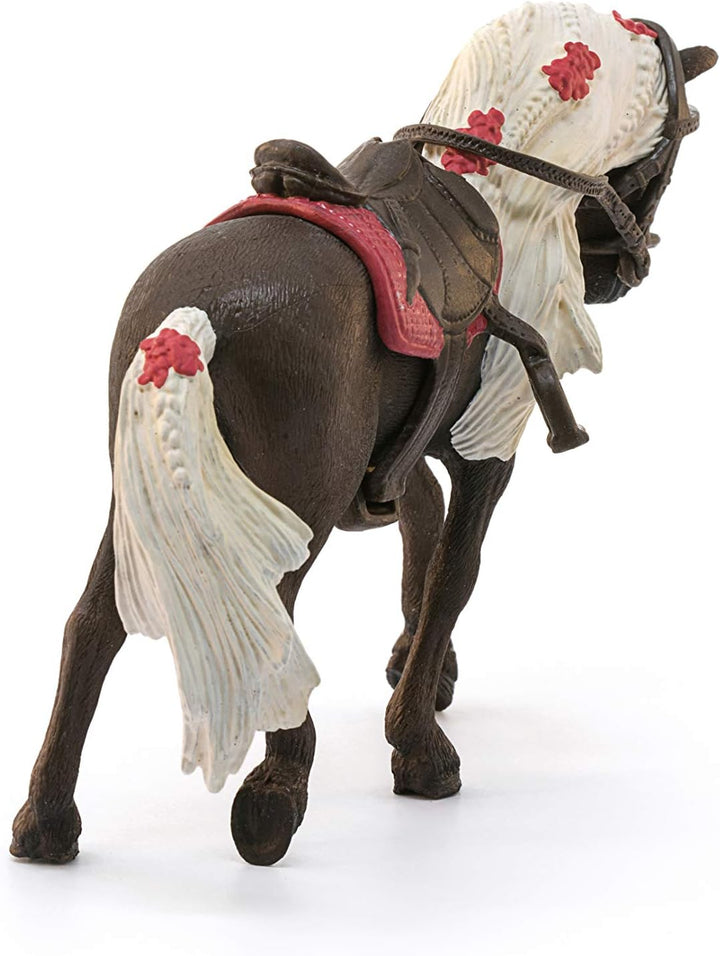 SCHLEICH Rocky Mountain Horse Mare Playset - Realistic Horse Show Toy for Ages 5+