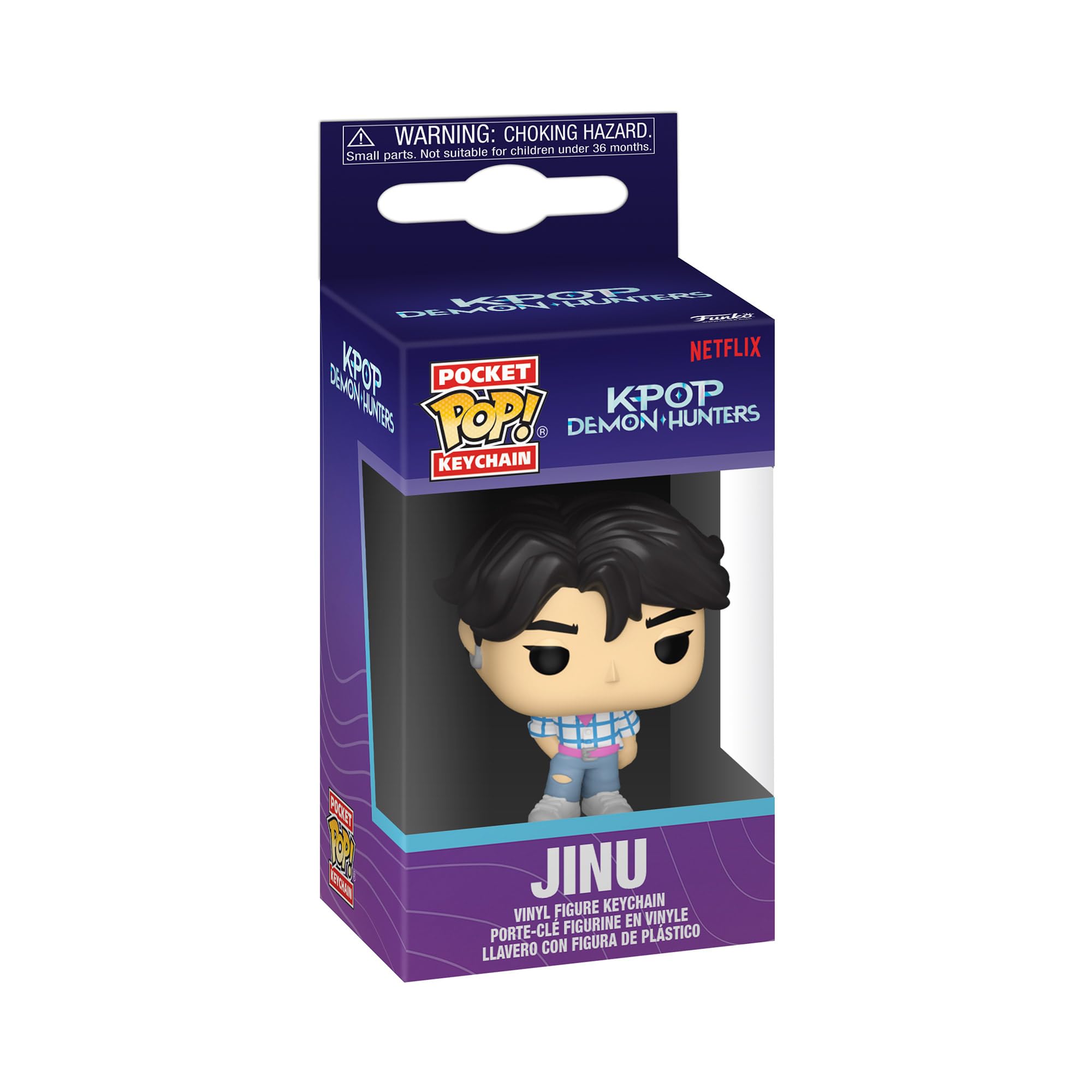 Funko POP! Keychain: KPOP Demon Hunters - Jinu Novelty Keyring | Vinyl | Multicolor